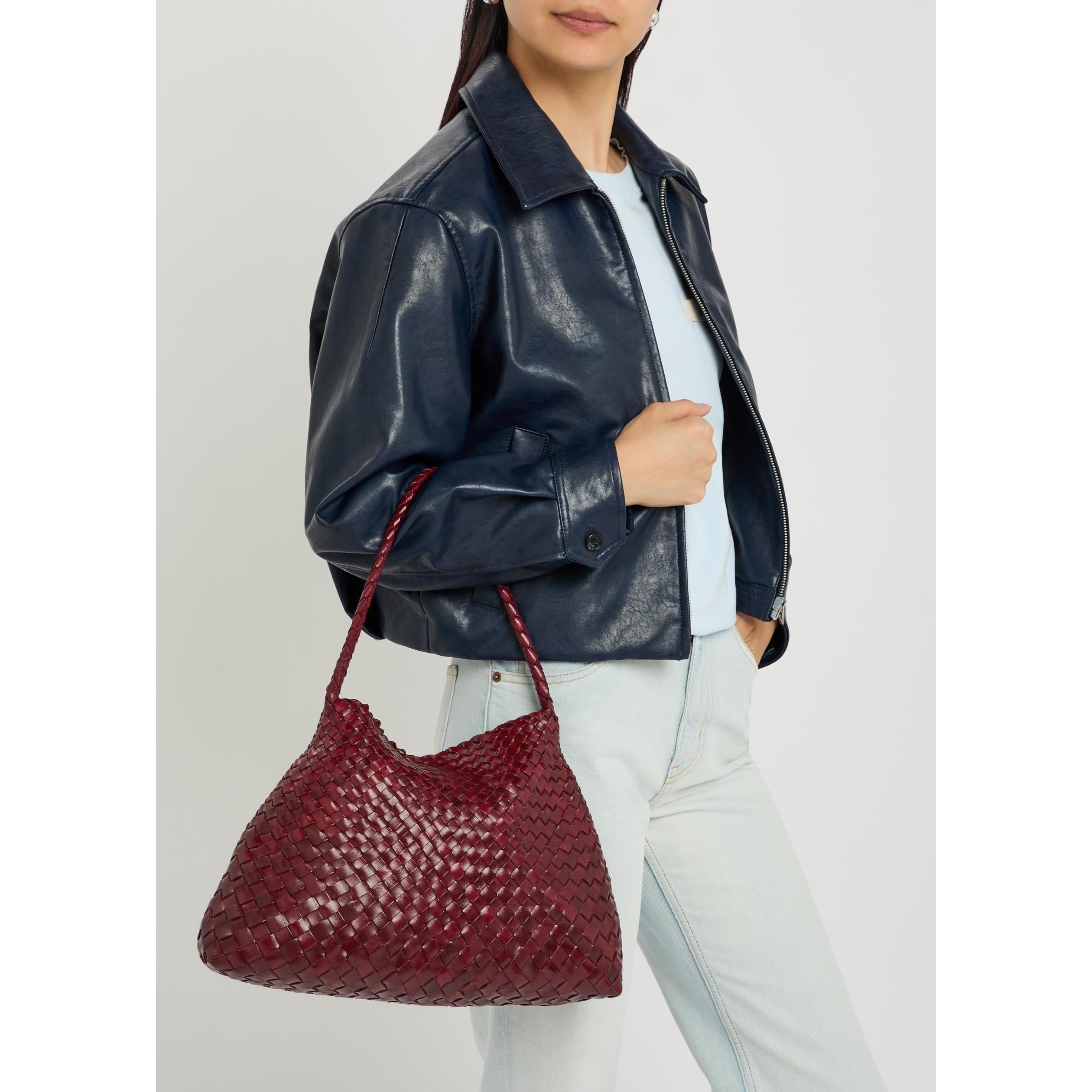 BROWN - Dragon Diffusion - Women's Santa Maria Leather Tote Bag - 3