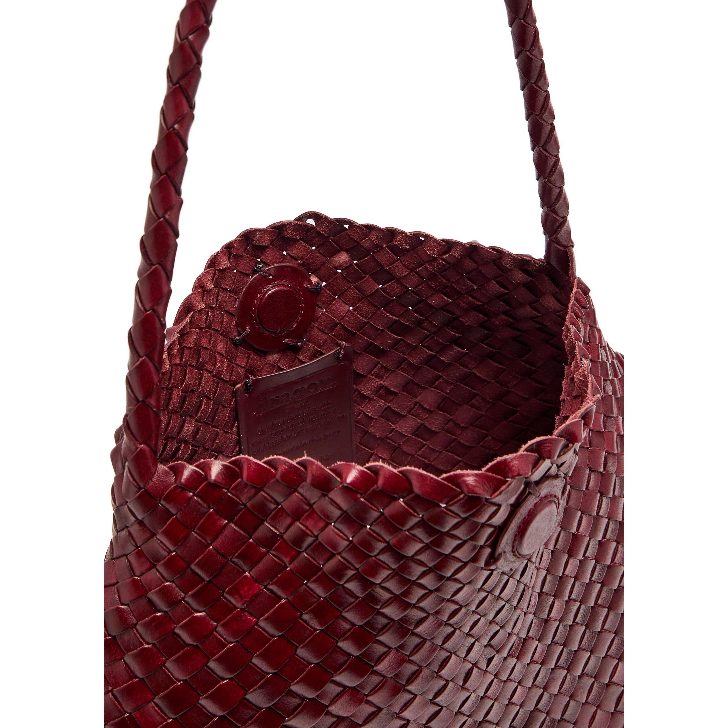 BROWN - Dragon Diffusion - Women's Santa Maria Leather Tote Bag - 5