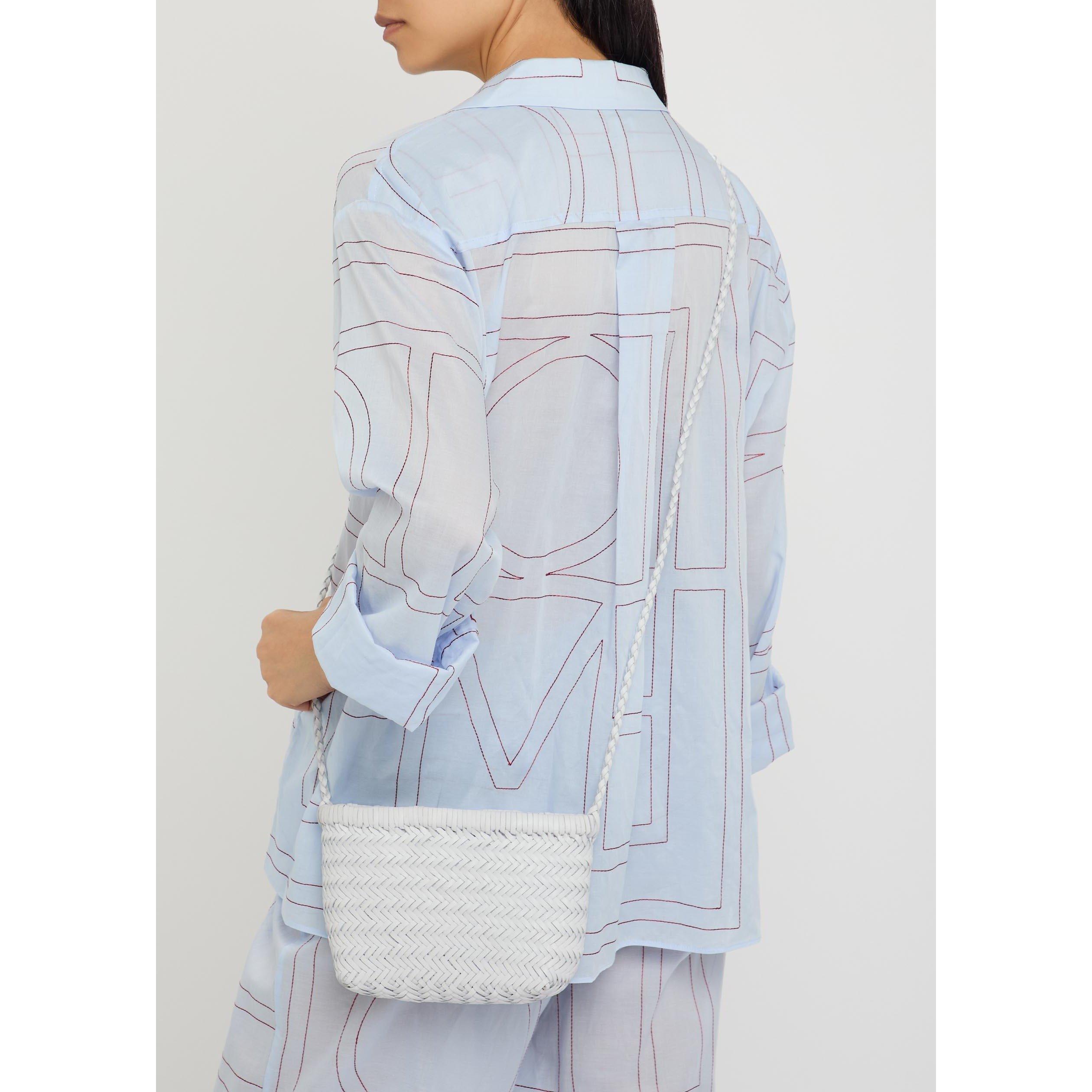 WHITE - Dragon Diffusion - Women's Minsu Leather Cross Body Bag - 3