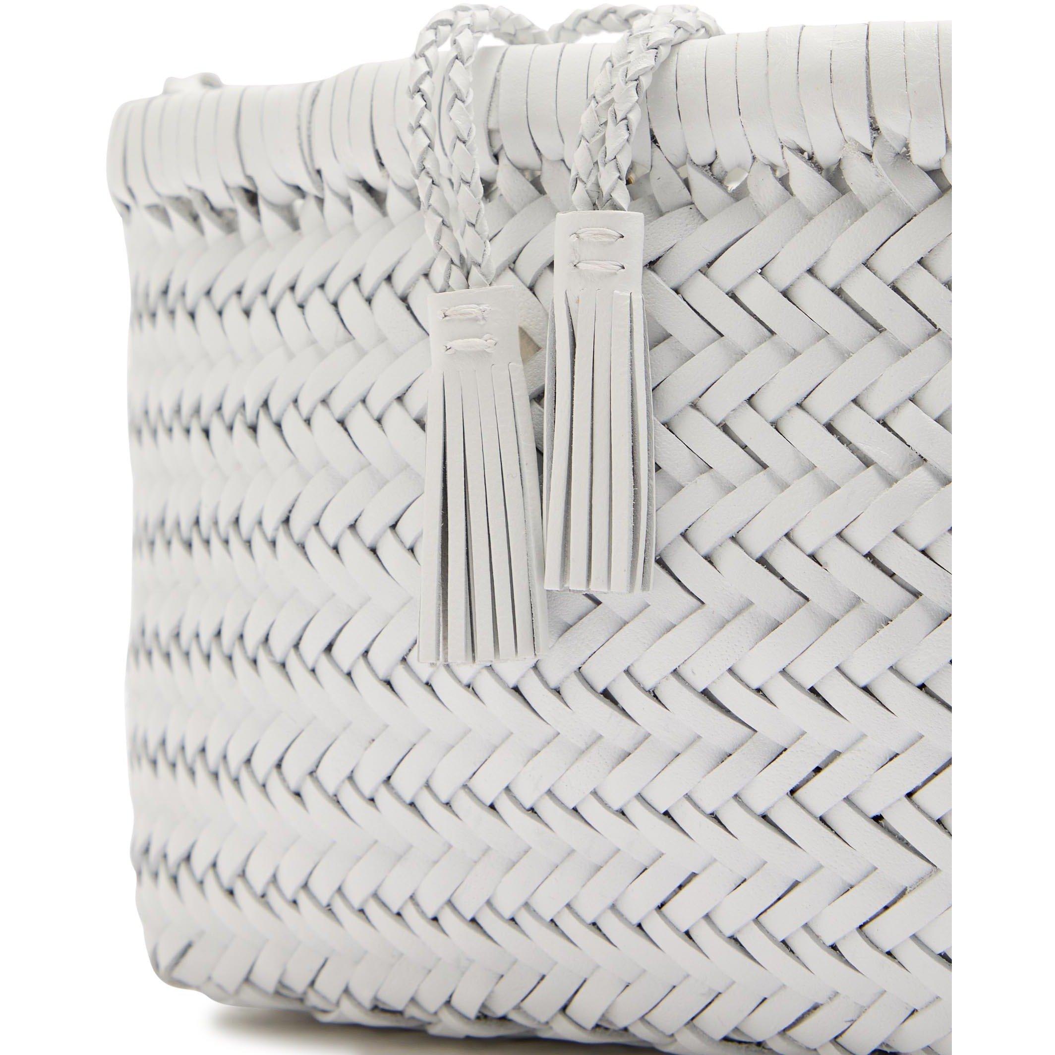 WHITE - Dragon Diffusion - Women's Minsu Leather Cross Body Bag - 4