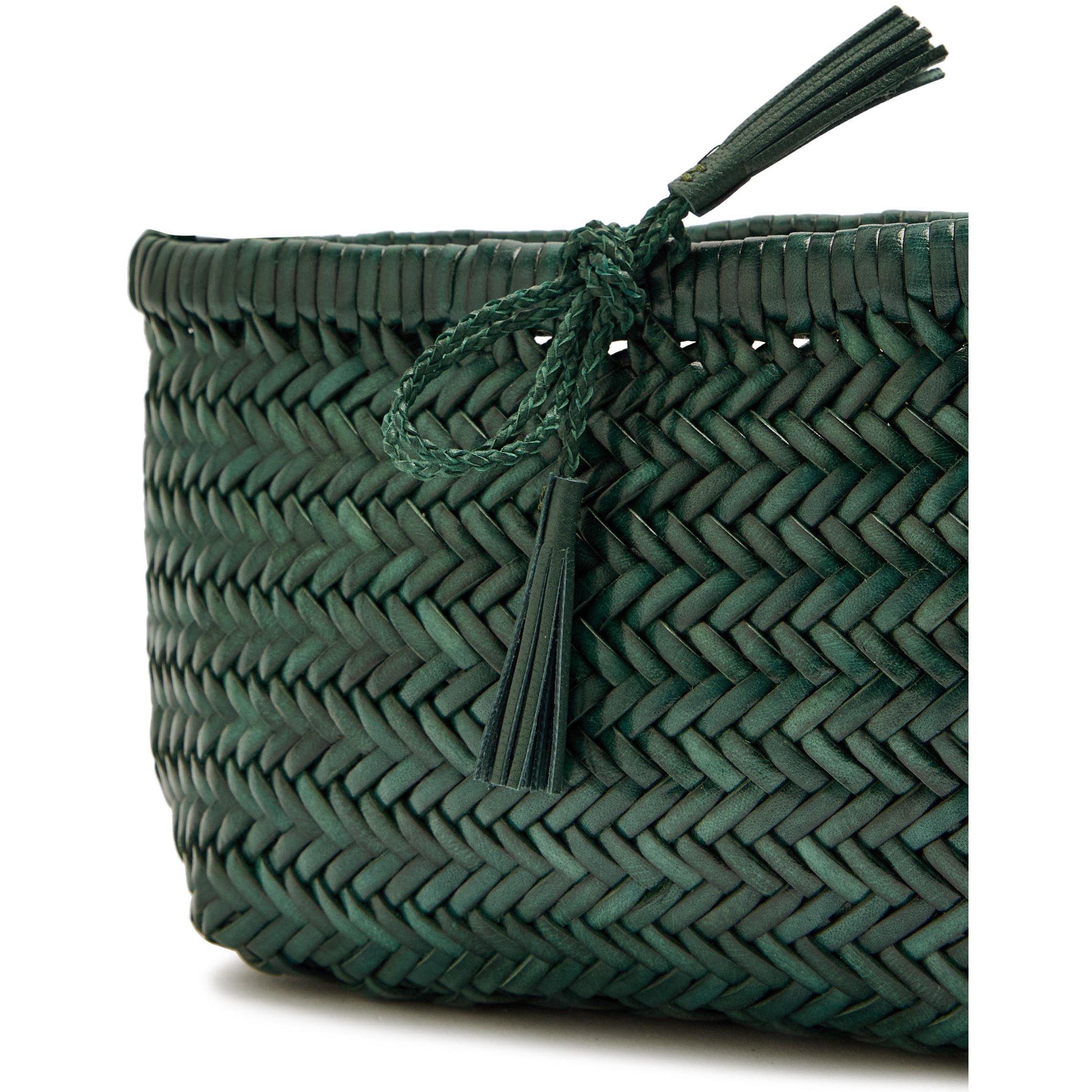 DARK GREEN - Dragon Diffusion - Women's Minsu Leather Cross Body Bag - 4
