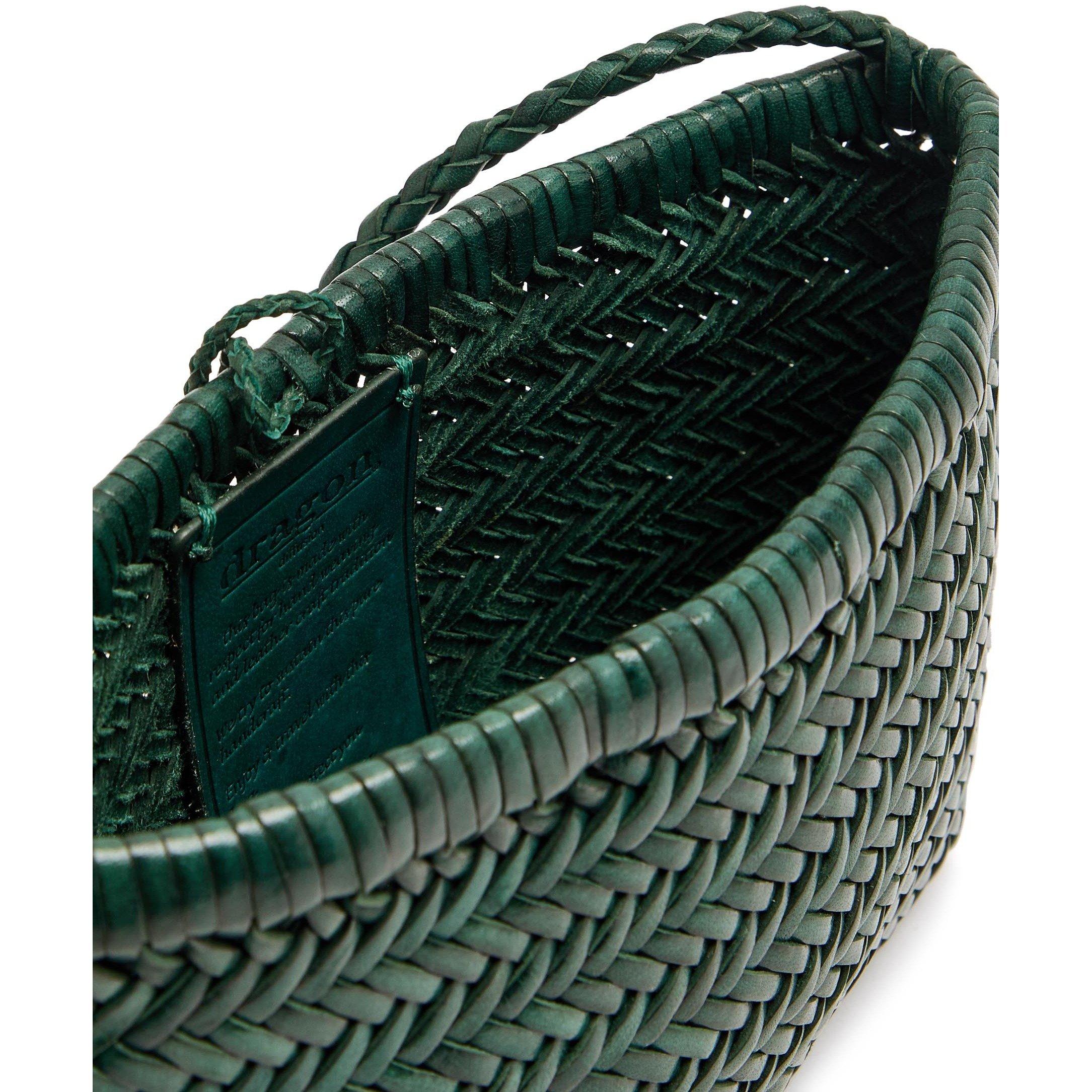 DARK GREEN - Dragon Diffusion - Women's Minsu Leather Cross Body Bag - 5