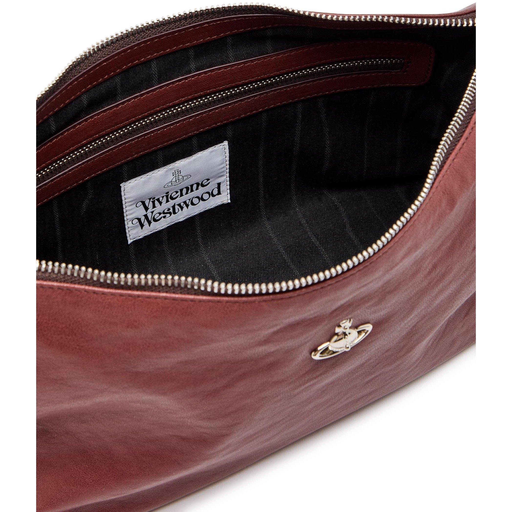 BROWN - Vivienne Westwood - Women's Emma Leather Shoulder Bag - 5