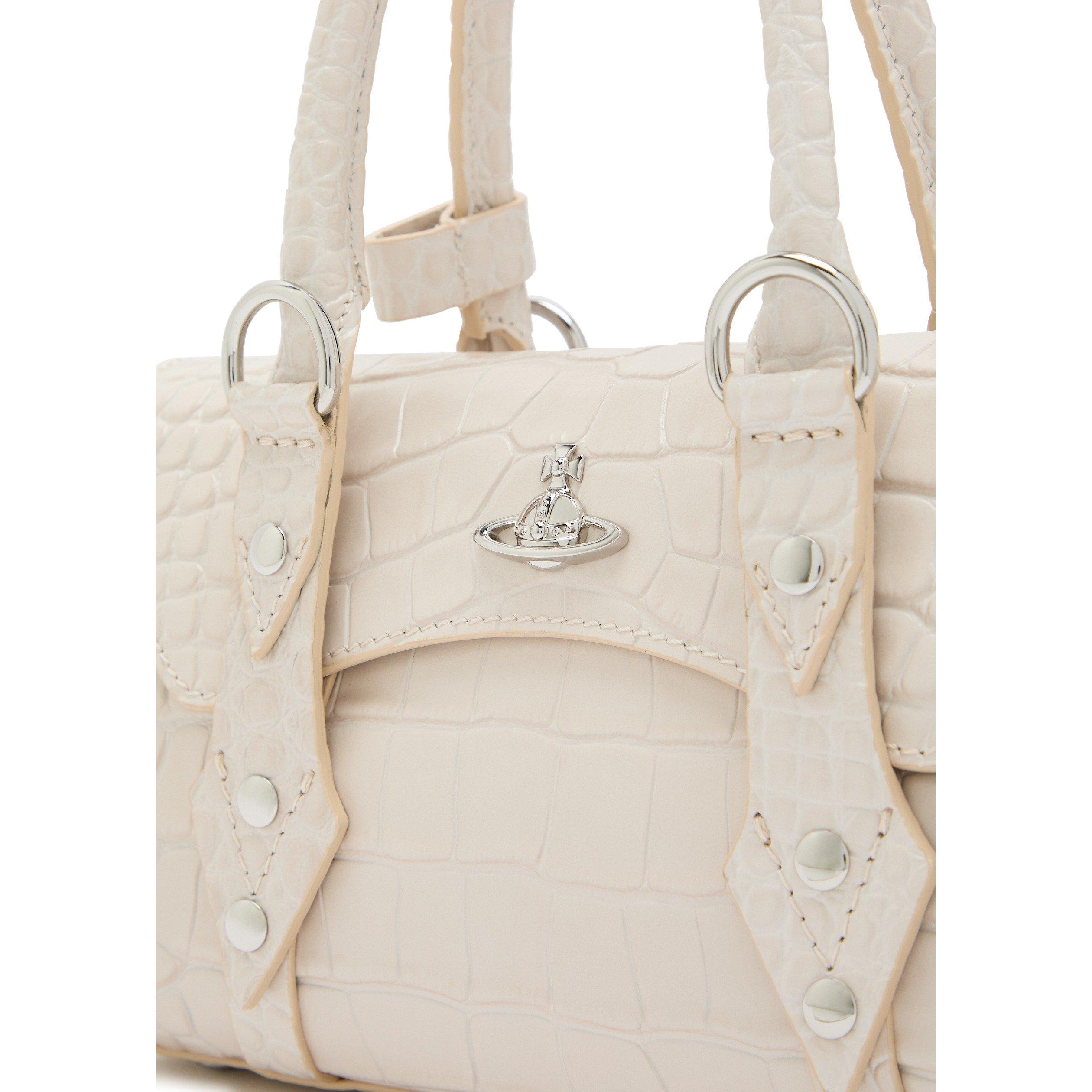 WHITE - Vivienne Westwood - Women's Bettina Mini Leather Crossbody Bag - 4