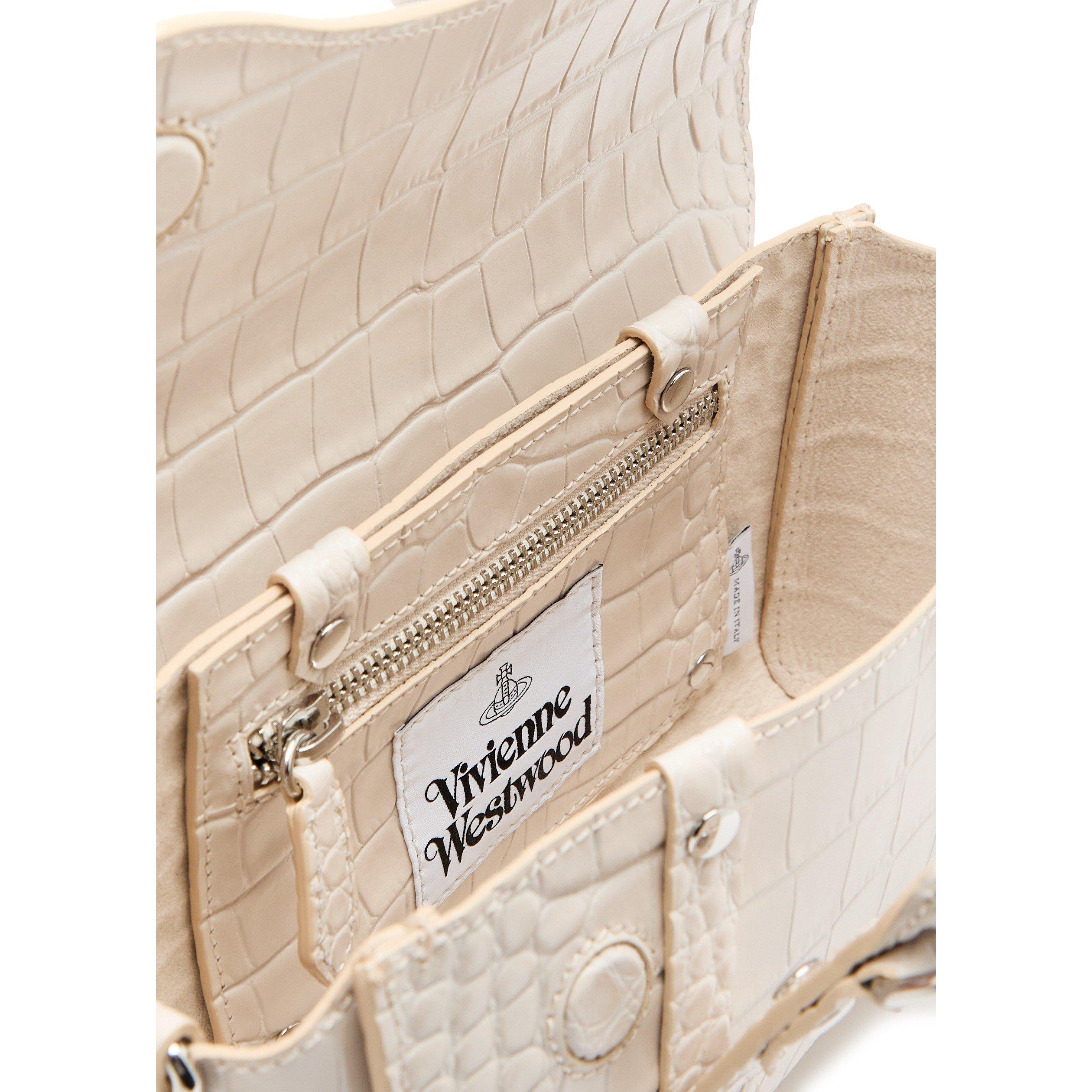 WHITE - Vivienne Westwood - Women's Bettina Mini Leather Crossbody Bag - 5