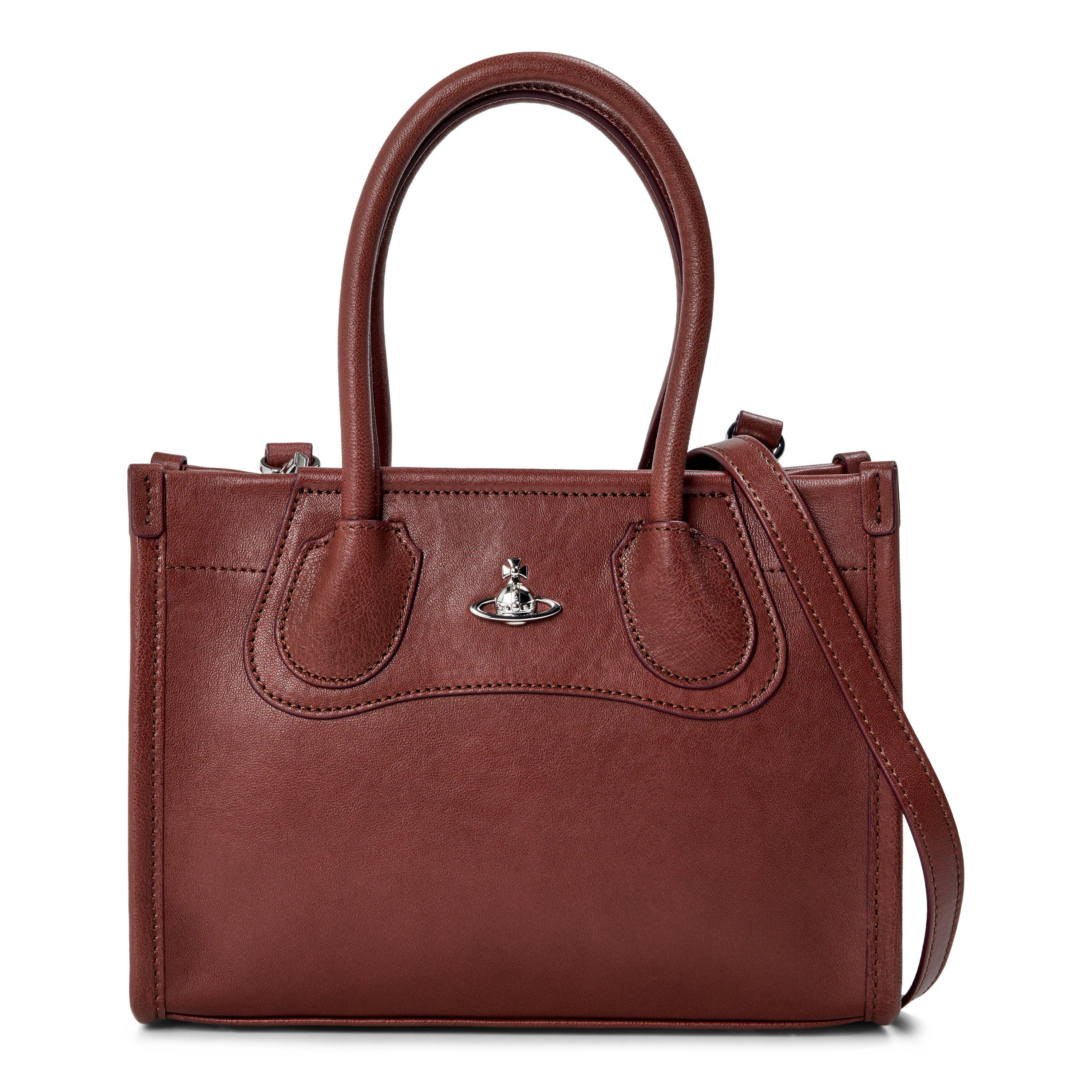 BROWN - Vivienne Westwood - TROY SMALL TOTE CROSSBODY - 1
