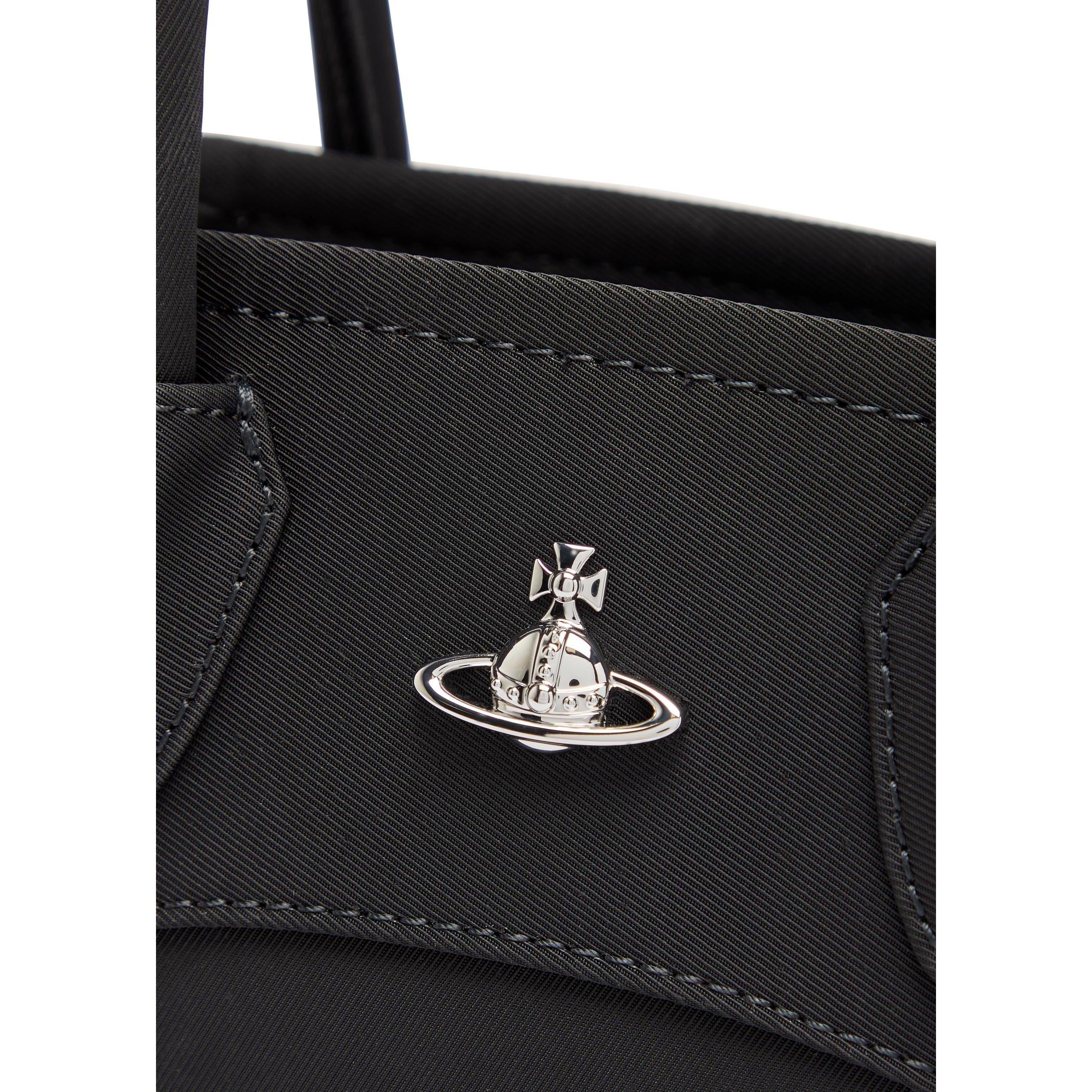 BLACK - Vivienne Westwood - TROY SMALL TOTE CROSSBODY NYLO - 4