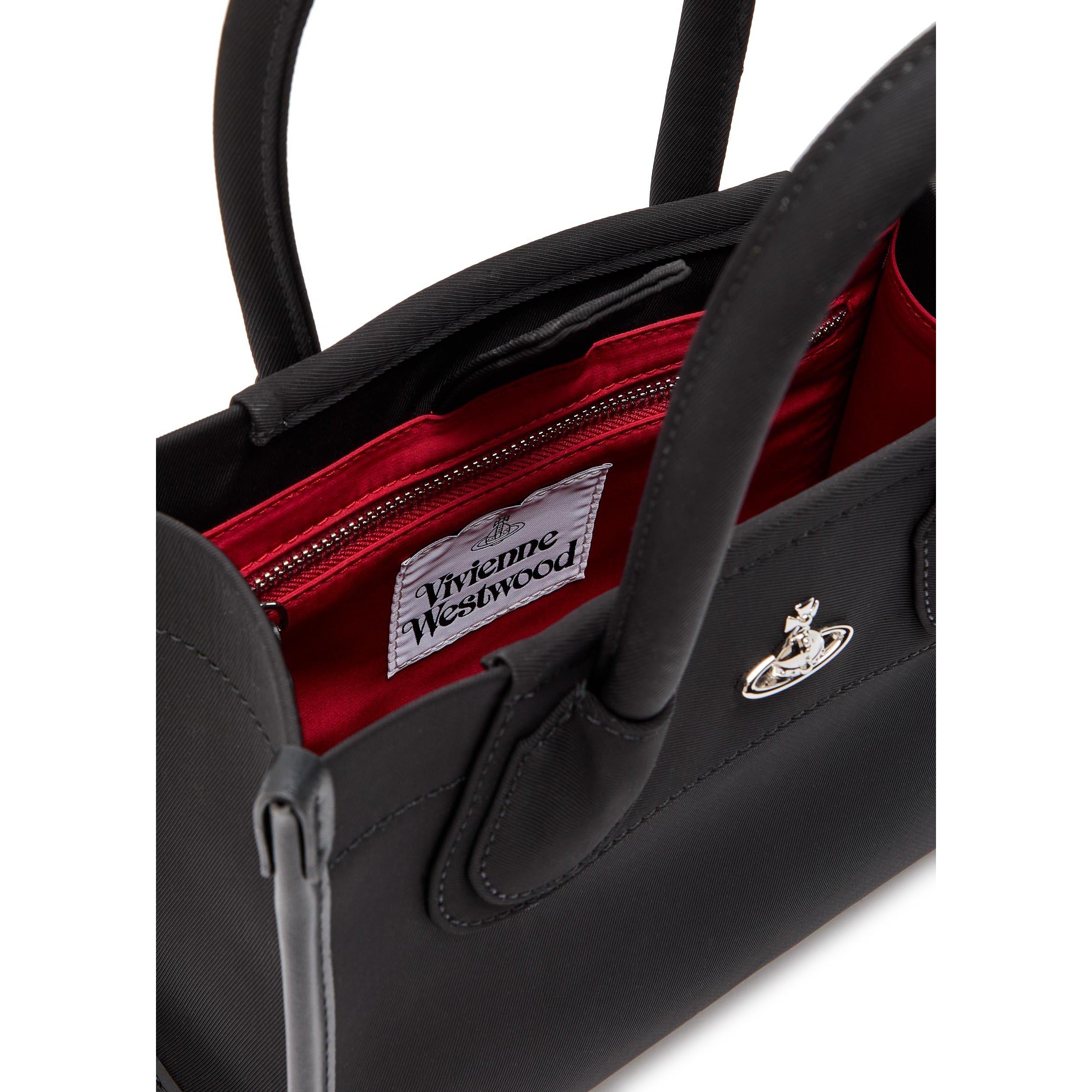 BLACK - Vivienne Westwood - TROY SMALL TOTE CROSSBODY NYLO - 5