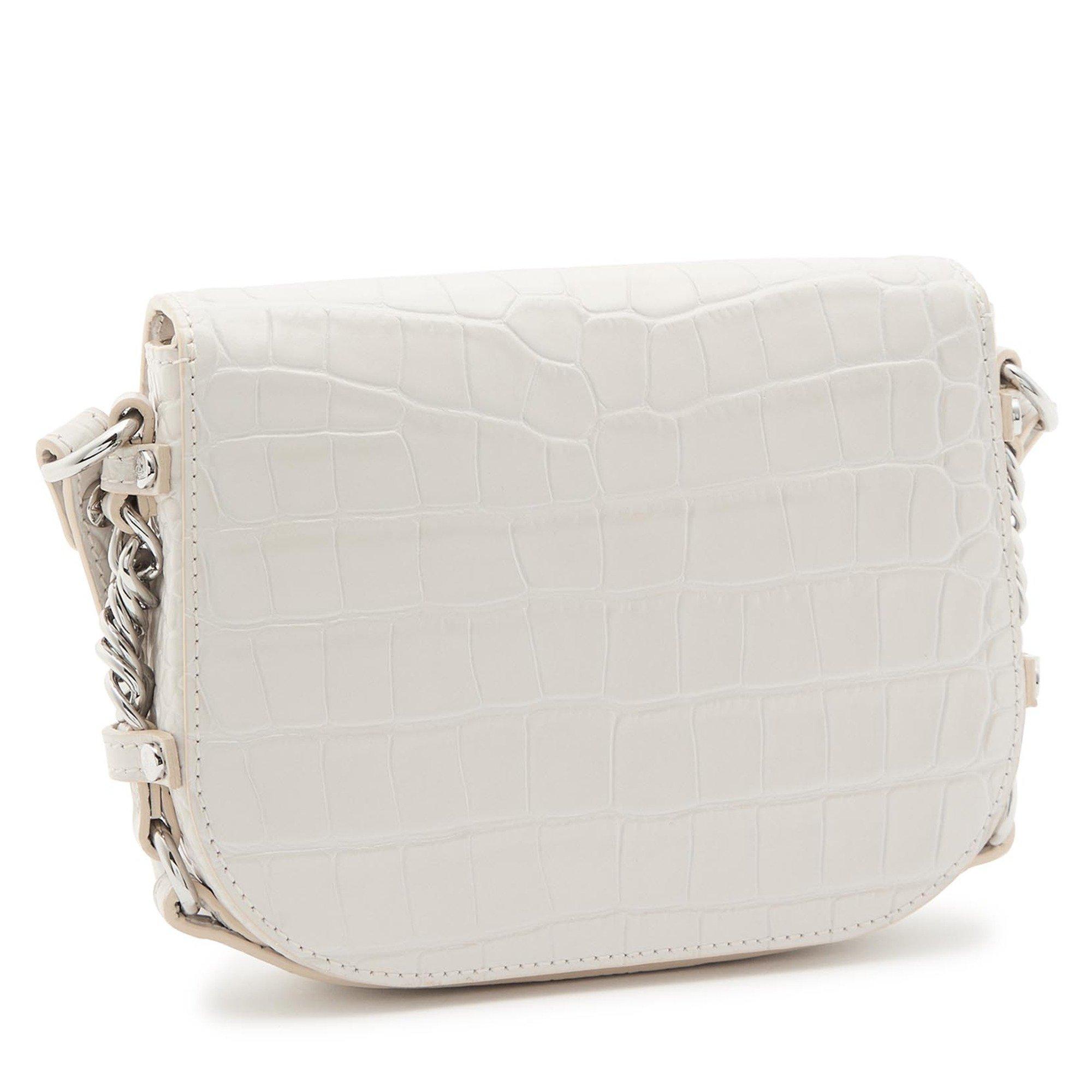 WHITE - Vivienne Westwood - Women's Hunter Flap Leather Crossbody Bag - 2