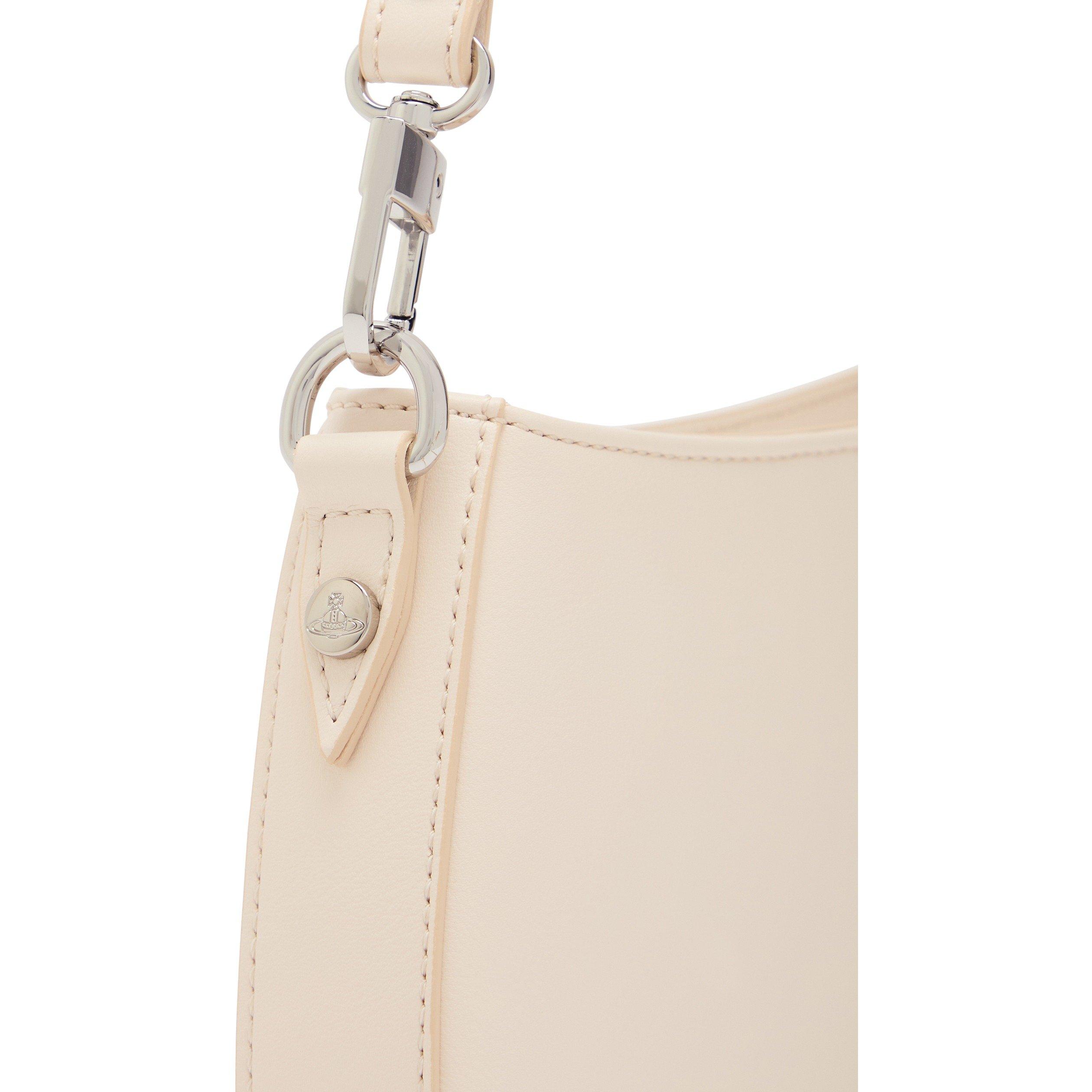 WHITE - Vivienne Westwood - Women's Tasha Embossed Leather Shoulder Bag - 4