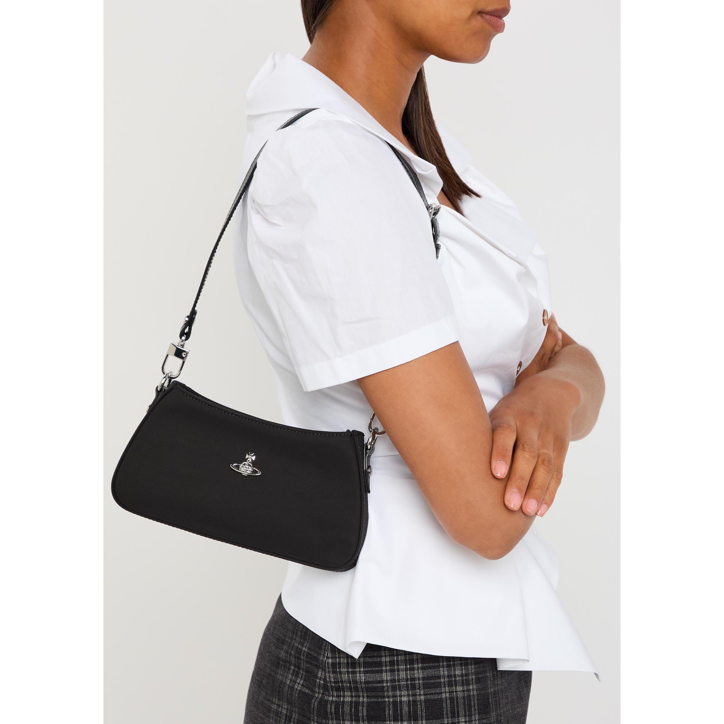 BLACK - Vivienne Westwood - TASHA SHOULDER PHONE BAG NYLON - 3