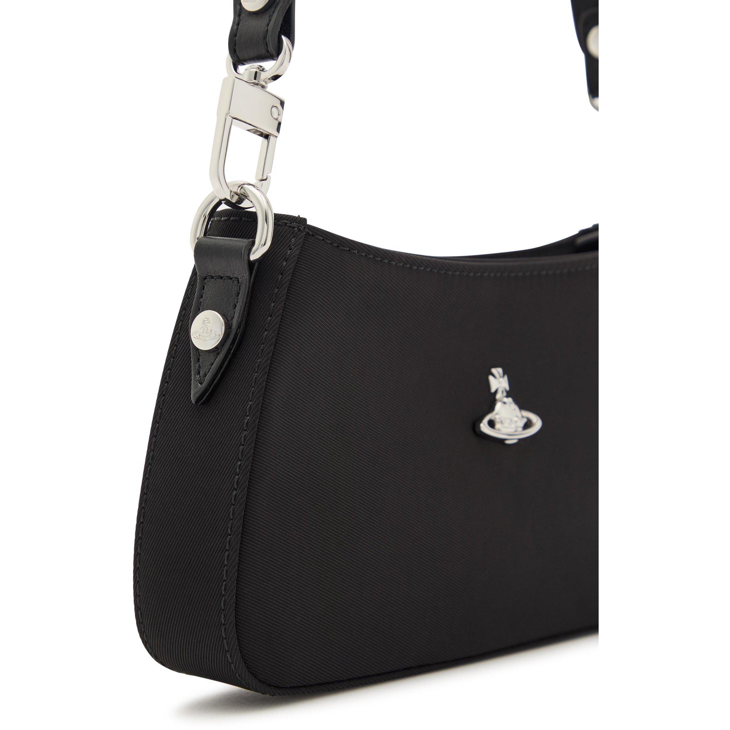 BLACK - Vivienne Westwood - TASHA SHOULDER PHONE BAG NYLON - 4