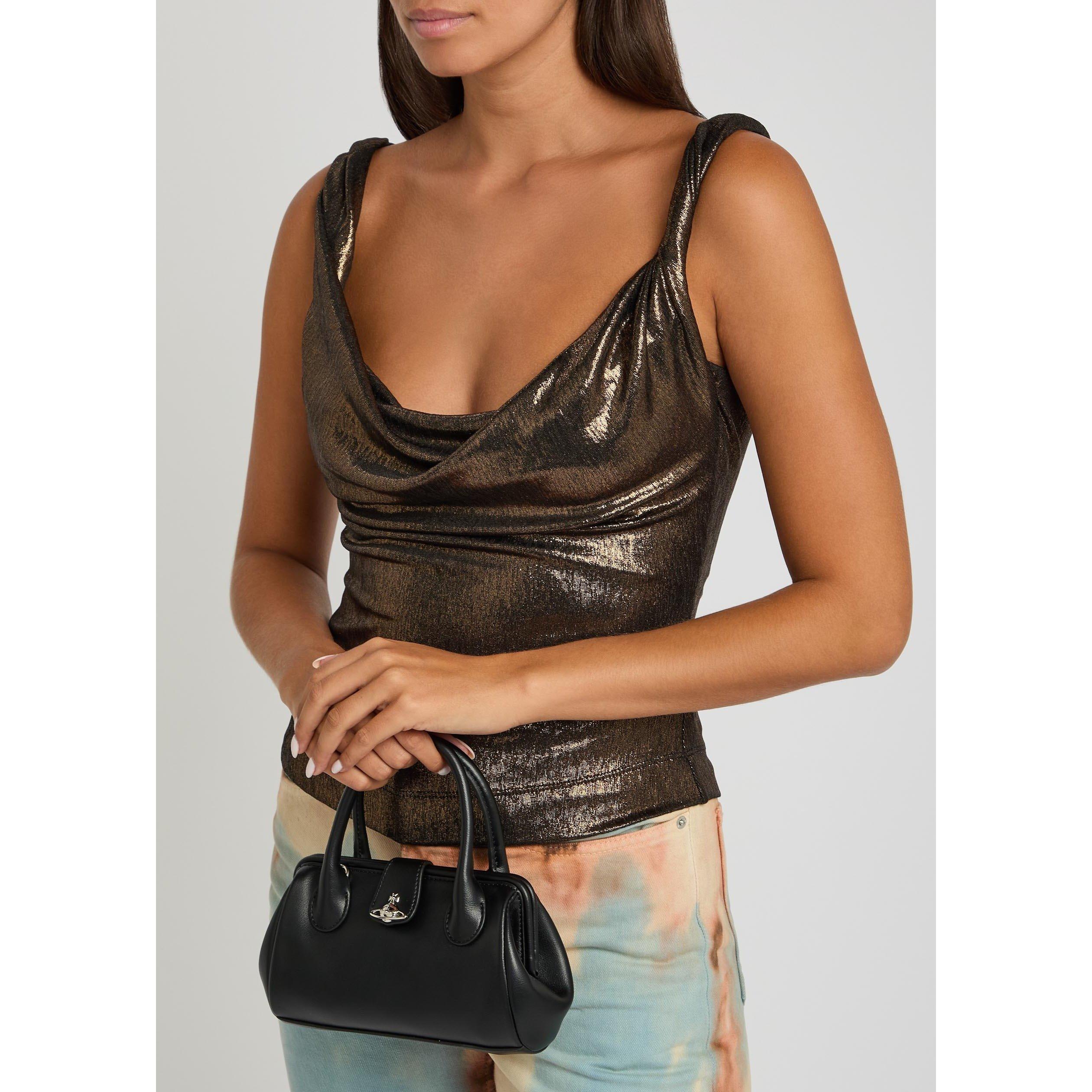 BLACK - Vivienne Westwood - Women's Pamela Faux Leather Mini Bag - 6