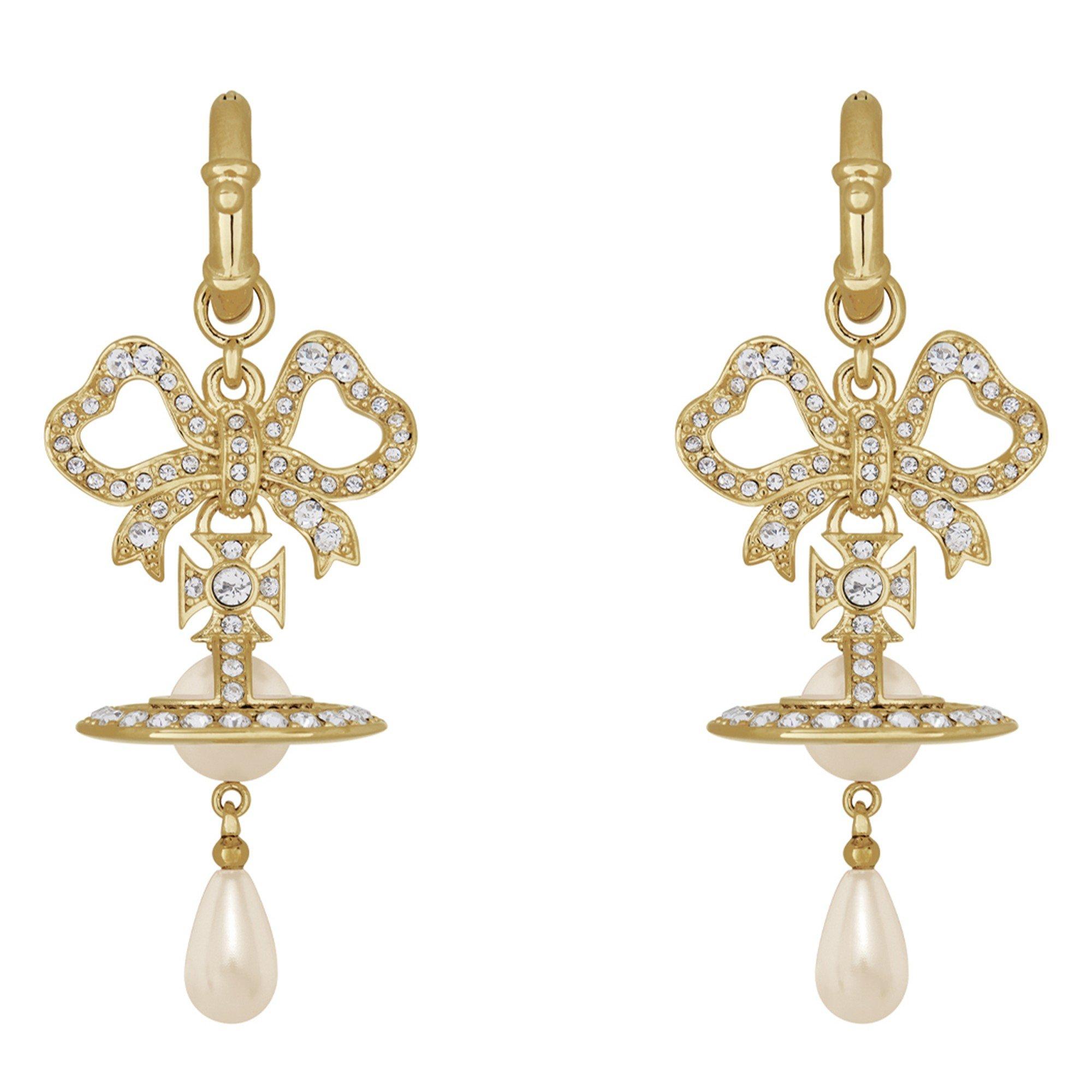 GOLD - Vivienne Westwood - RIGOBERTA PEARL EARRINGS