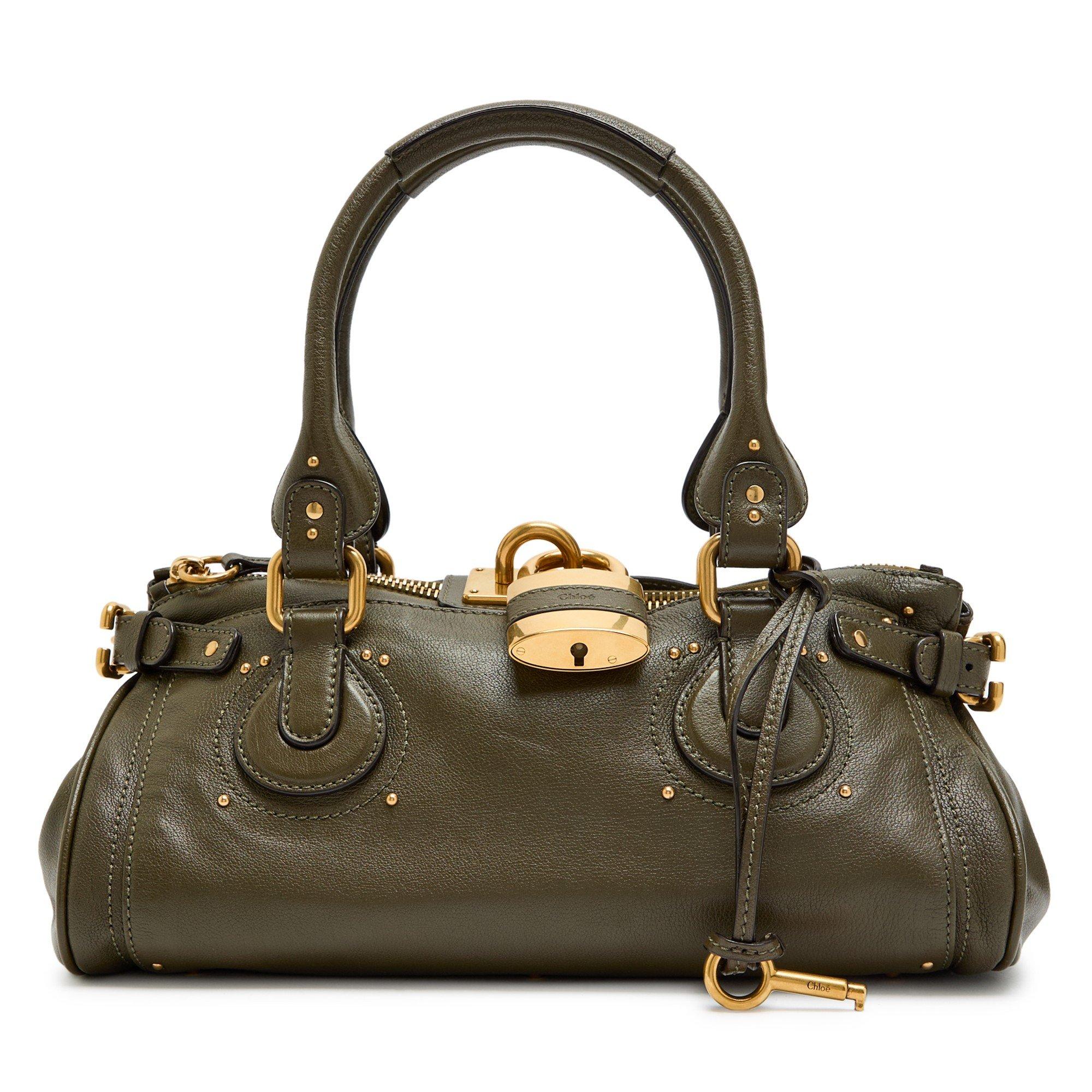 KHAKI - Chloe - Paddington Padlock Bag