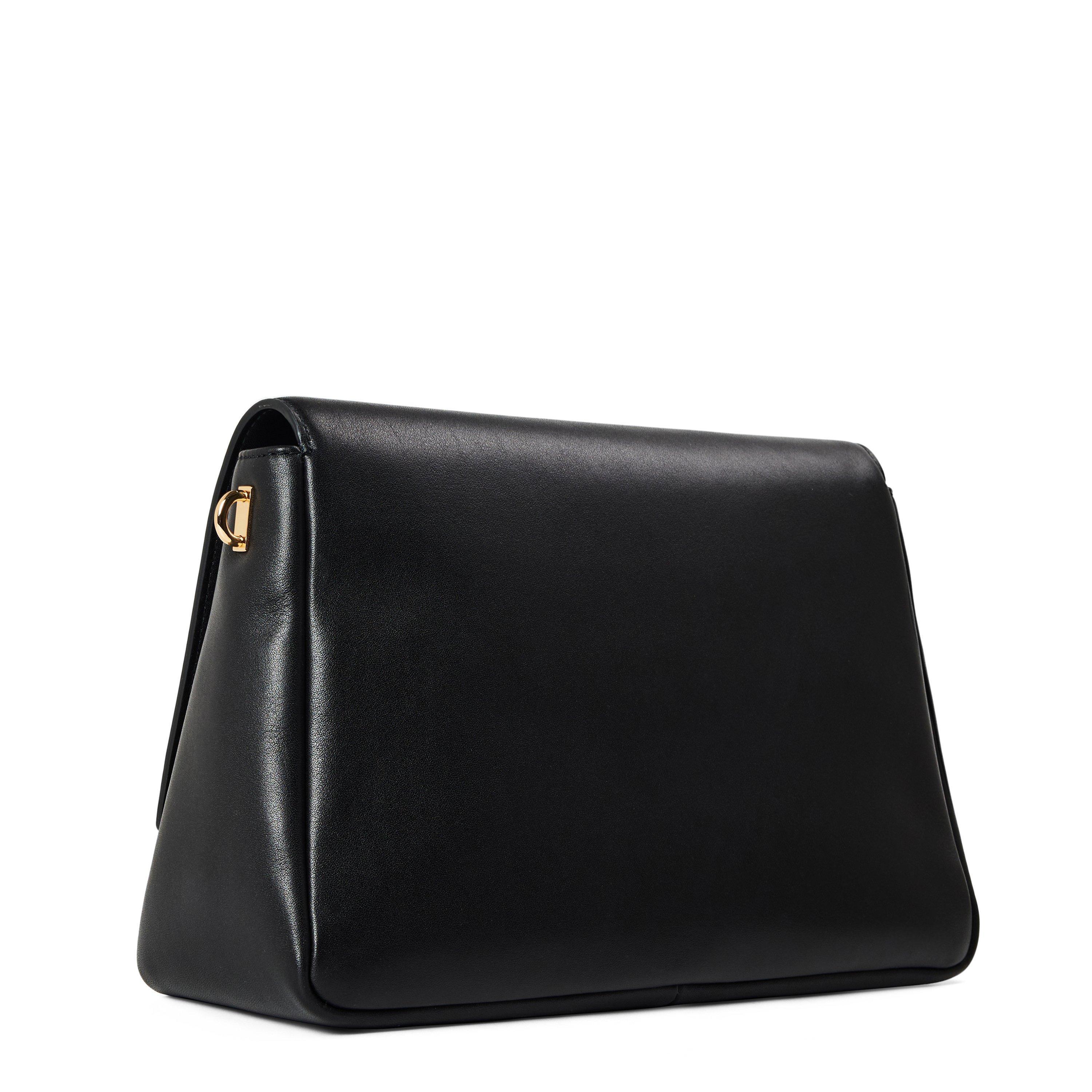 BLACK - Tory Burch - Women's Charlie Leather Shoulder Bag - 2
