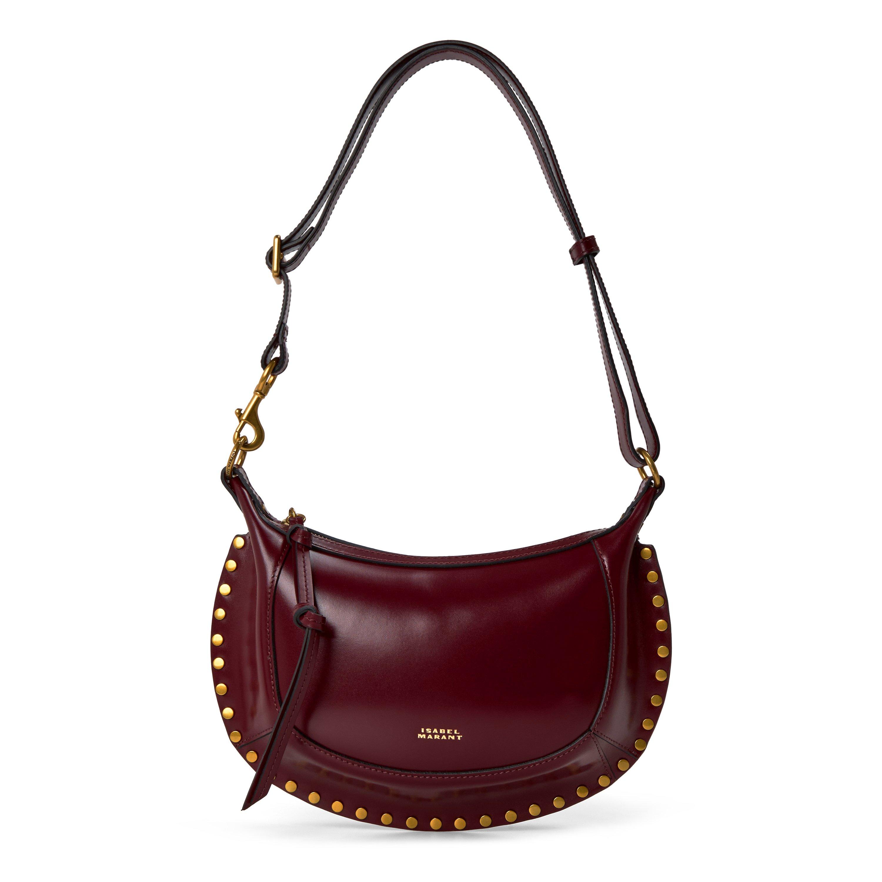 BURGUNDY - Isabel Marant - OSKAN MOON LEATHER CROSSB - 1