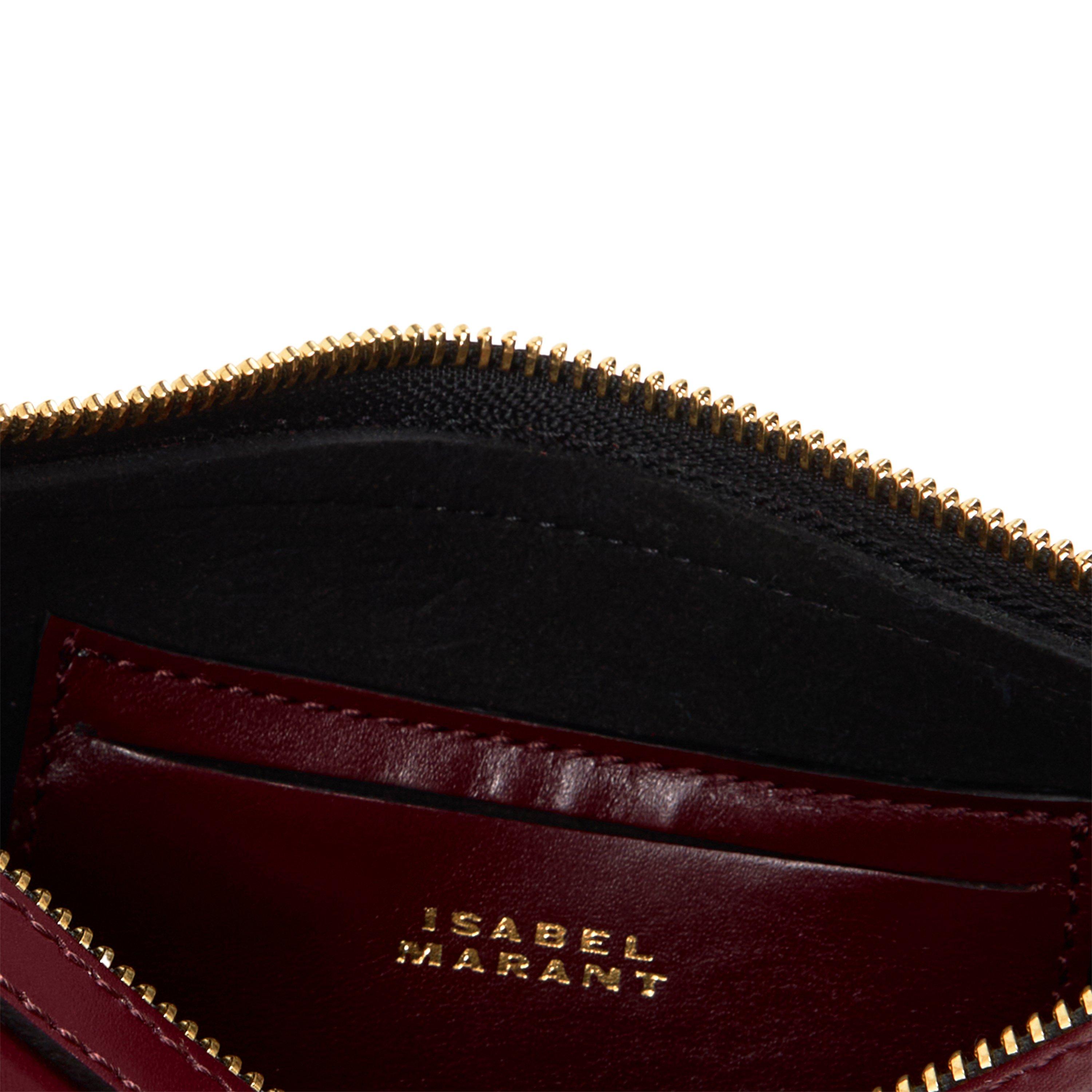 BURGUNDY - Isabel Marant - OSKAN MOON LEATHER CROSSB - 4