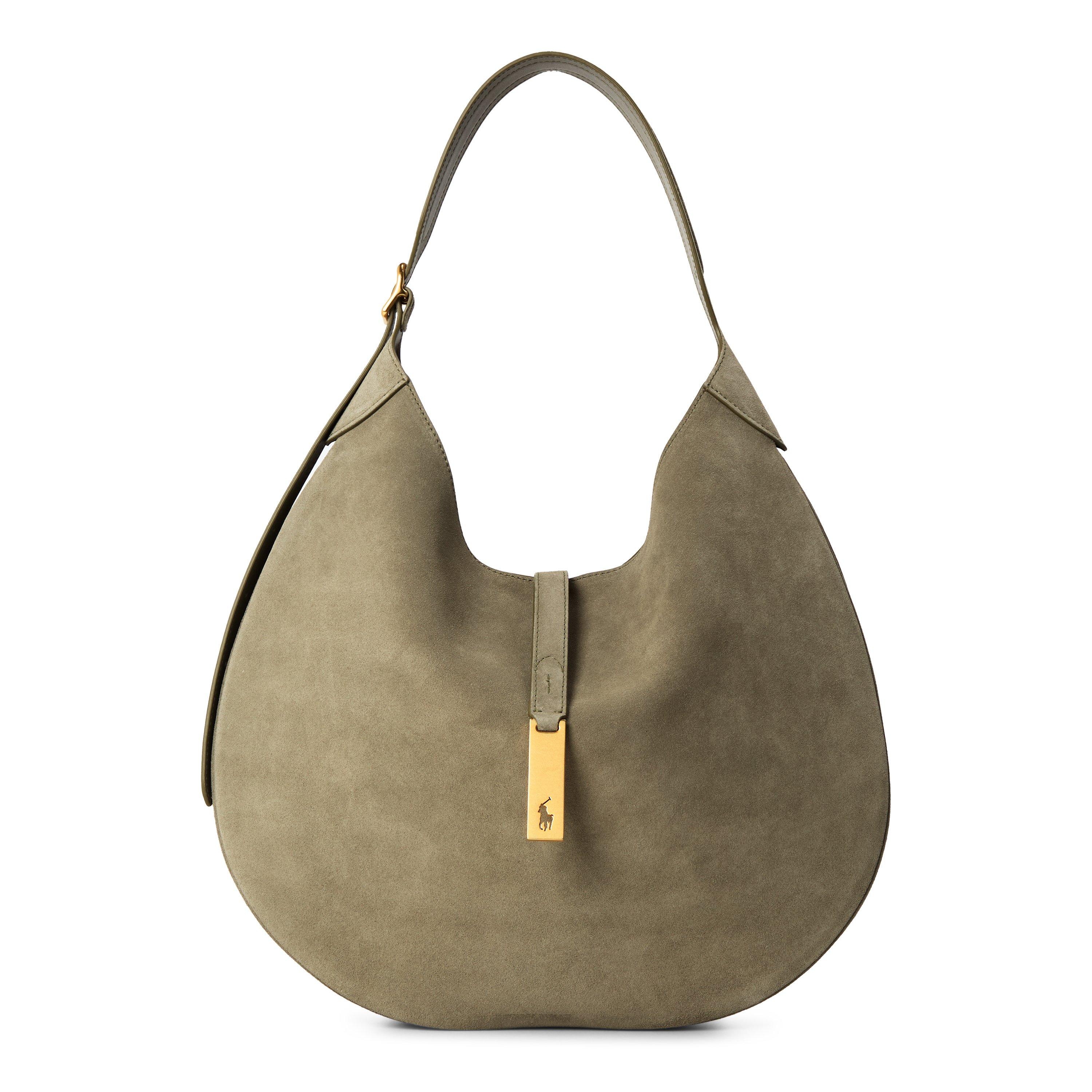 OLIVE - Polo Ralph Lauren - POLO ID MED SUEDE SHOULDE - 1
