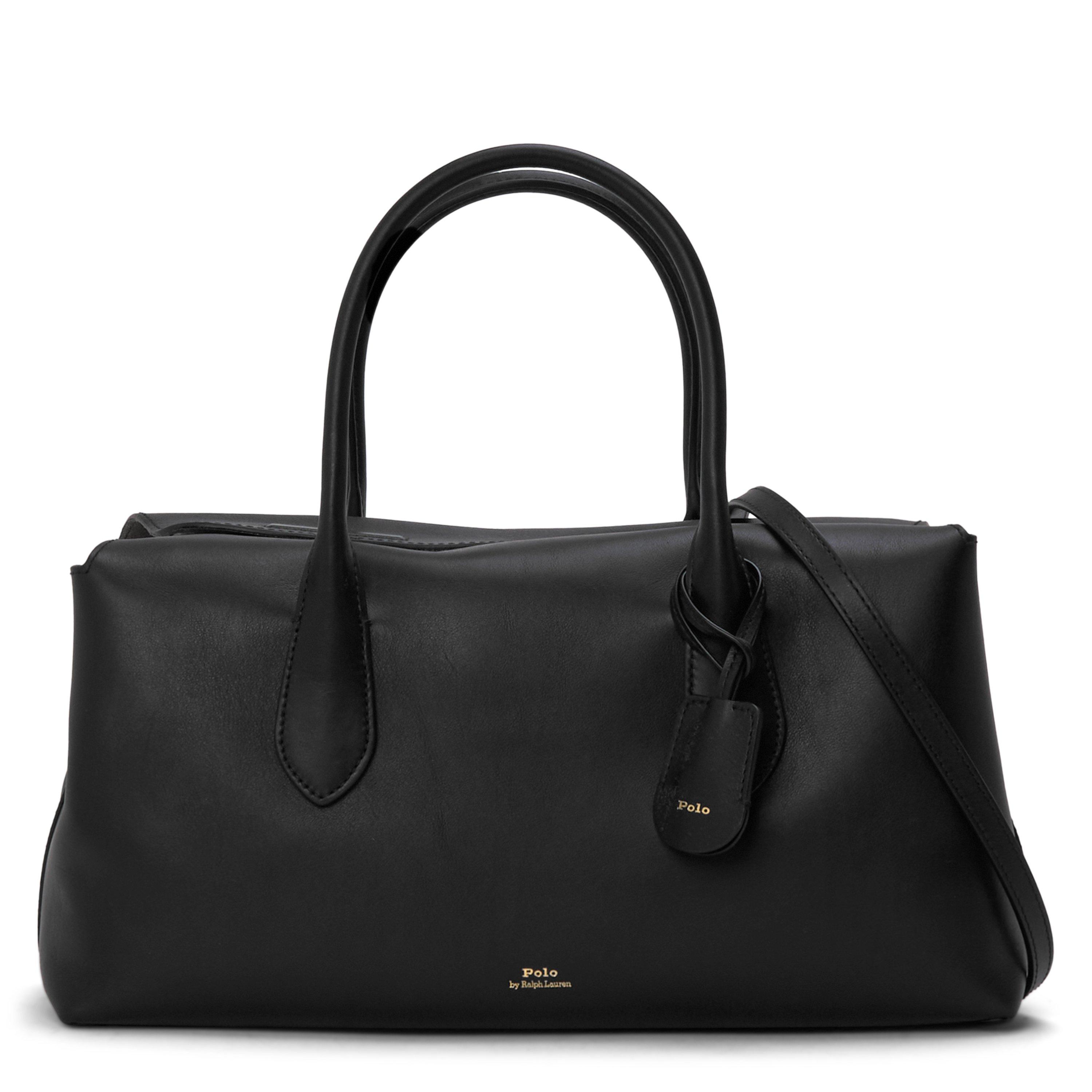 BLACK - Polo Ralph Lauren - SATCHEL MED SMOOTH LTHR B - 1