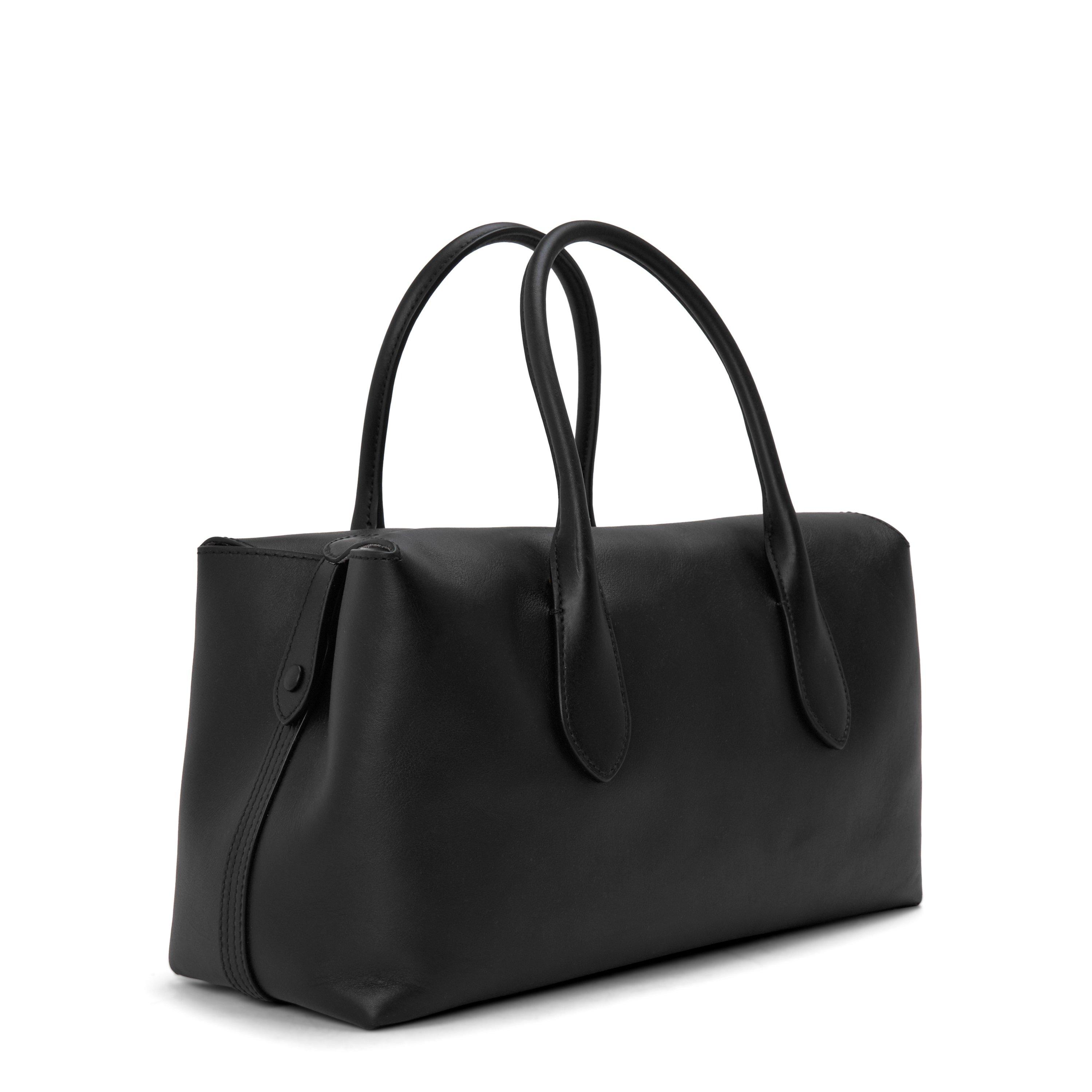 BLACK - Polo Ralph Lauren - SATCHEL MED SMOOTH LTHR B - 2