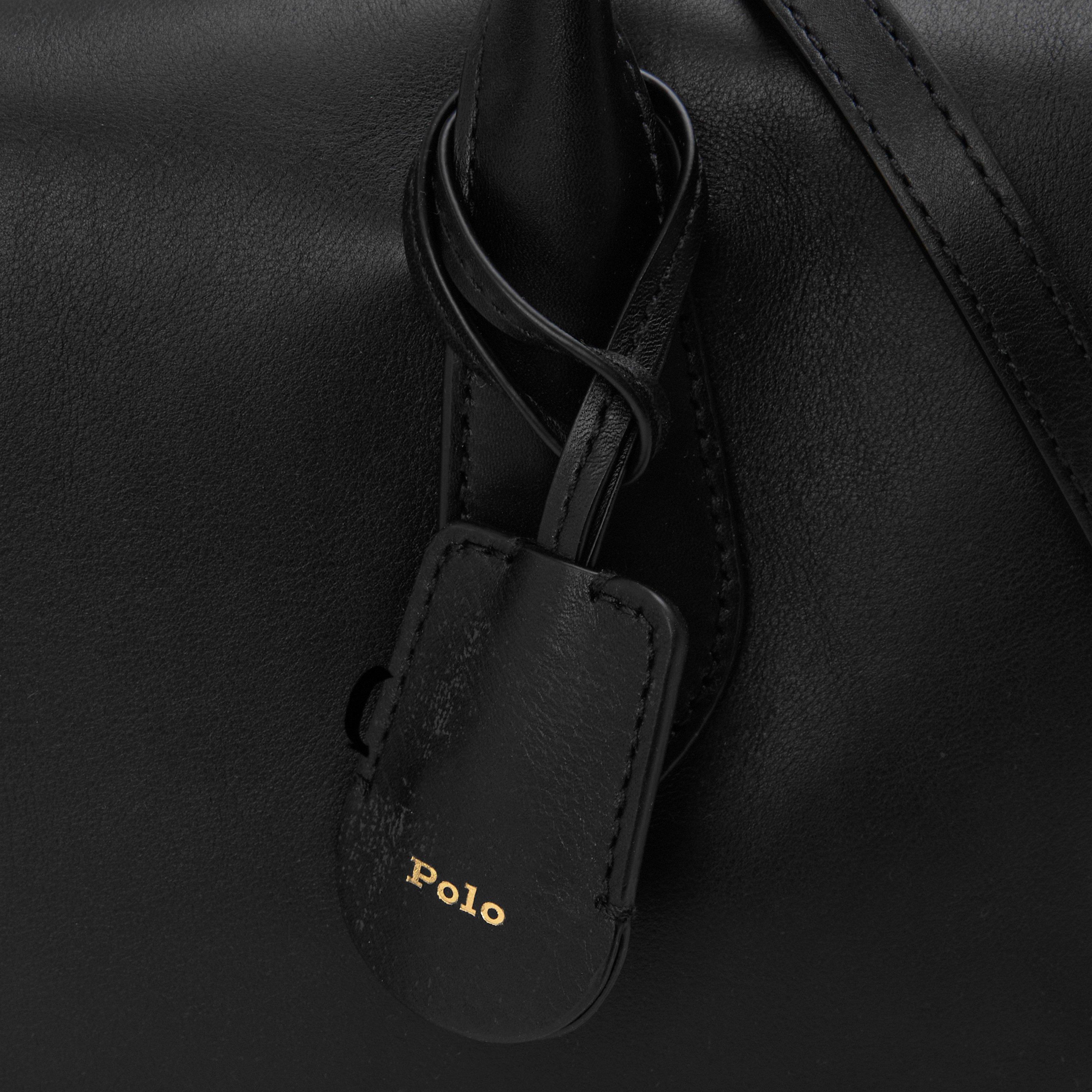 BLACK - Polo Ralph Lauren - SATCHEL MED SMOOTH LTHR B - 3