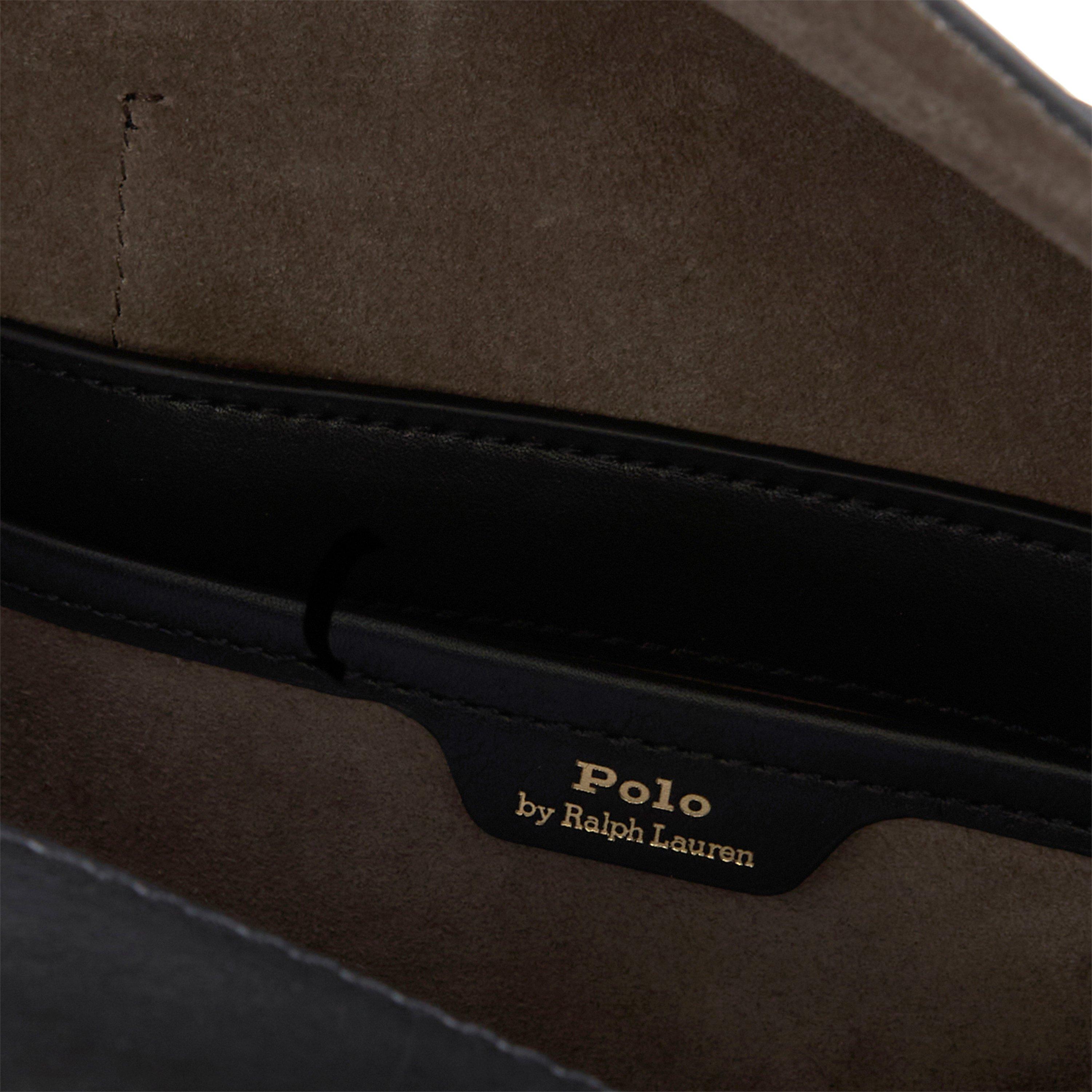 BLACK - Polo Ralph Lauren - SATCHEL MED SMOOTH LTHR B - 4