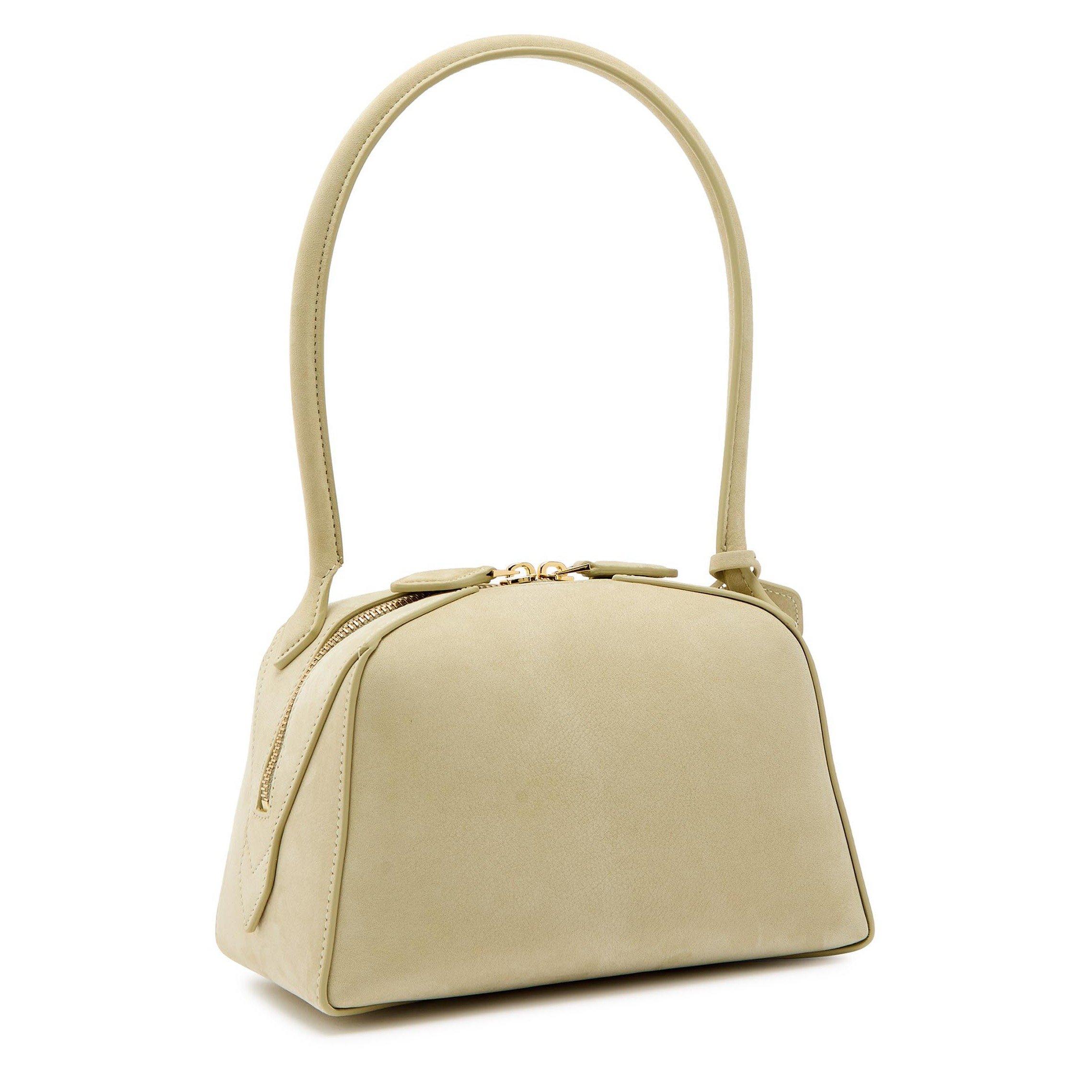 CREAM - Alaia - Women's Le Bouledogue Leather Shoulder Bag - 2