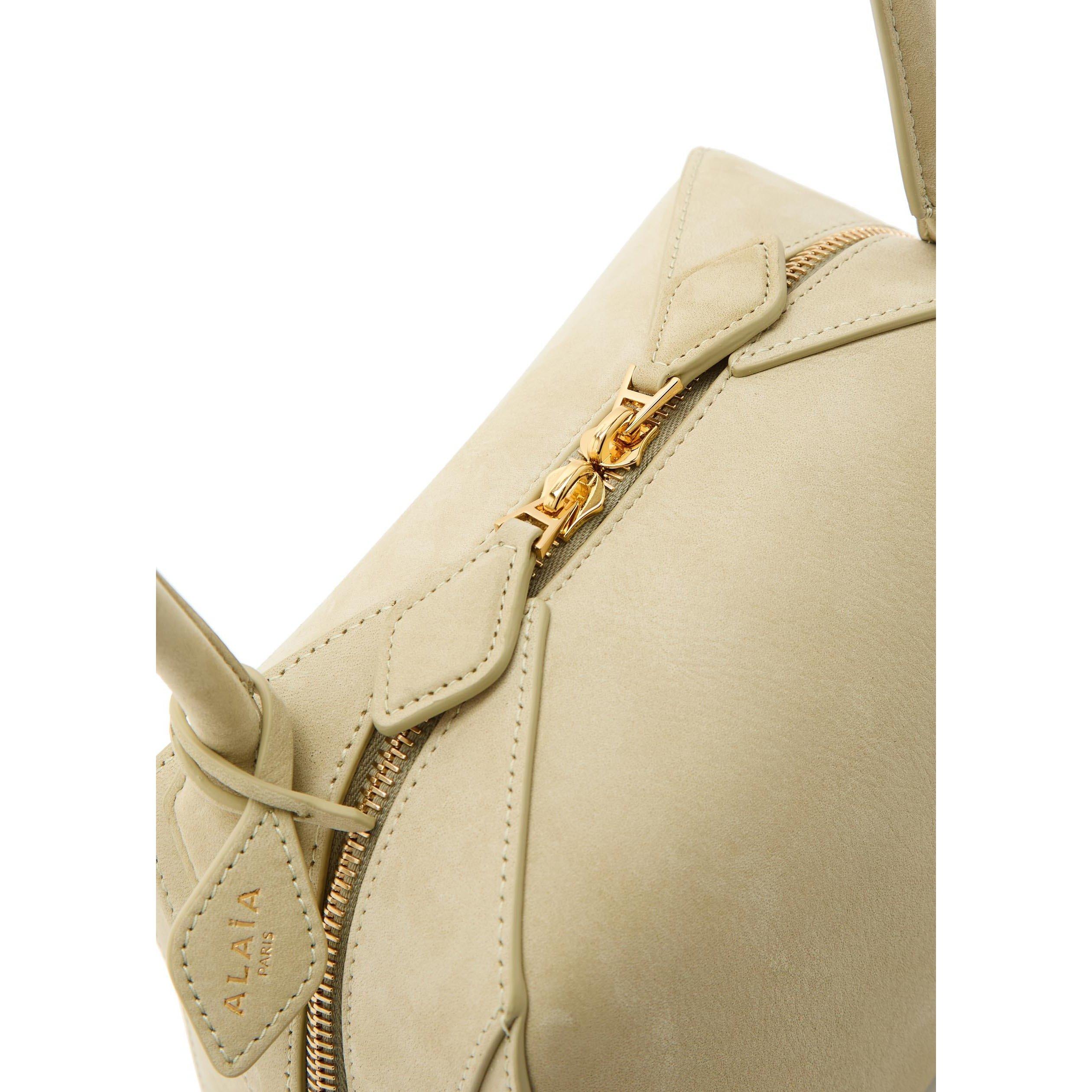 CREAM - Alaia - Women's Le Bouledogue Leather Shoulder Bag - 4
