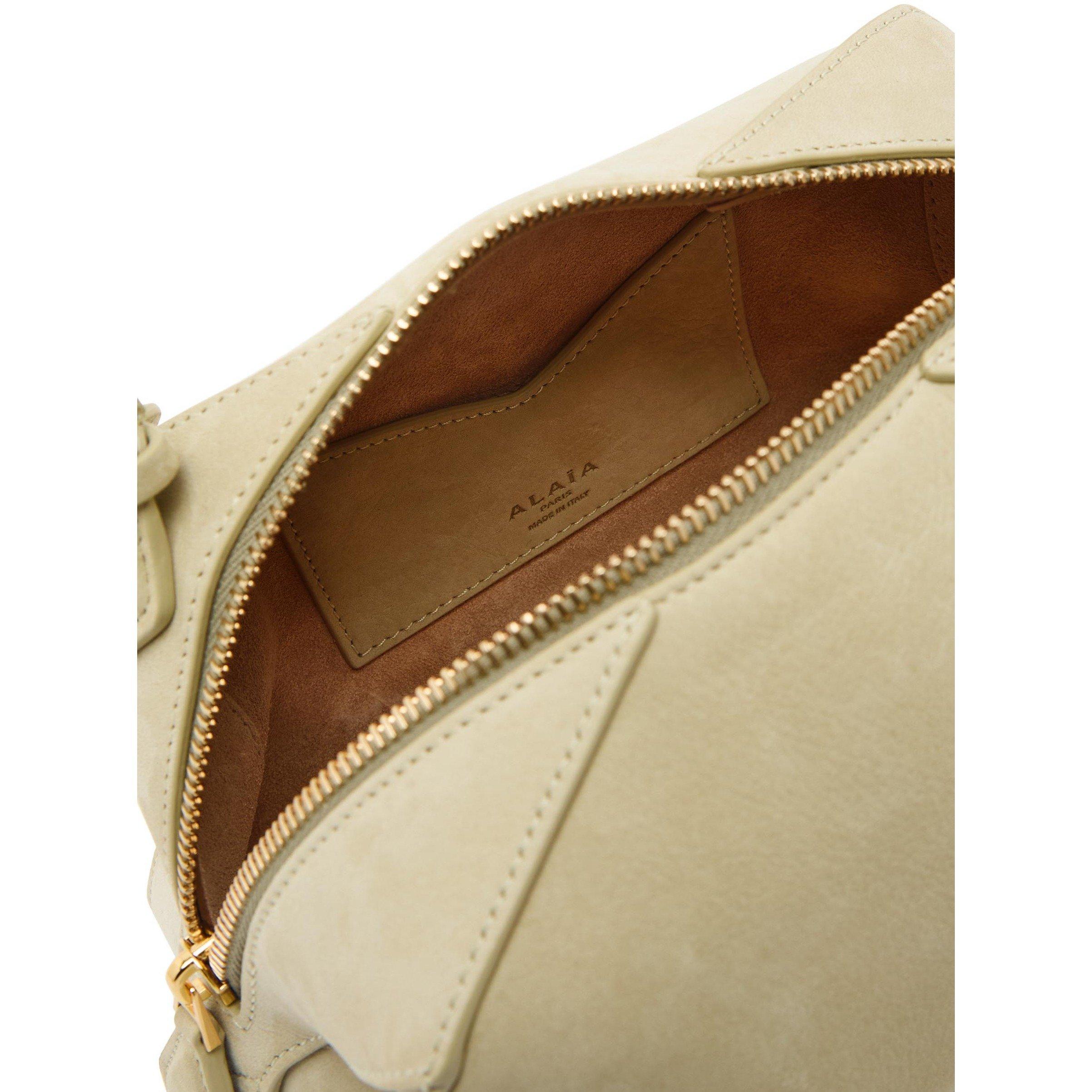 CREAM - Alaia - Women's Le Bouledogue Leather Shoulder Bag - 5