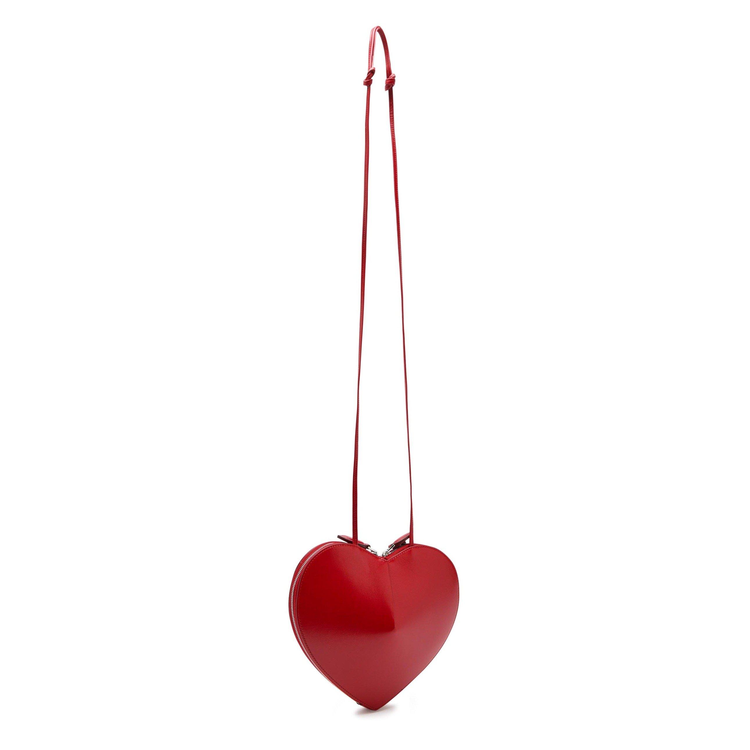 RED - Alaia - Women's Le Coeur Leather Cross Body Bag - 2