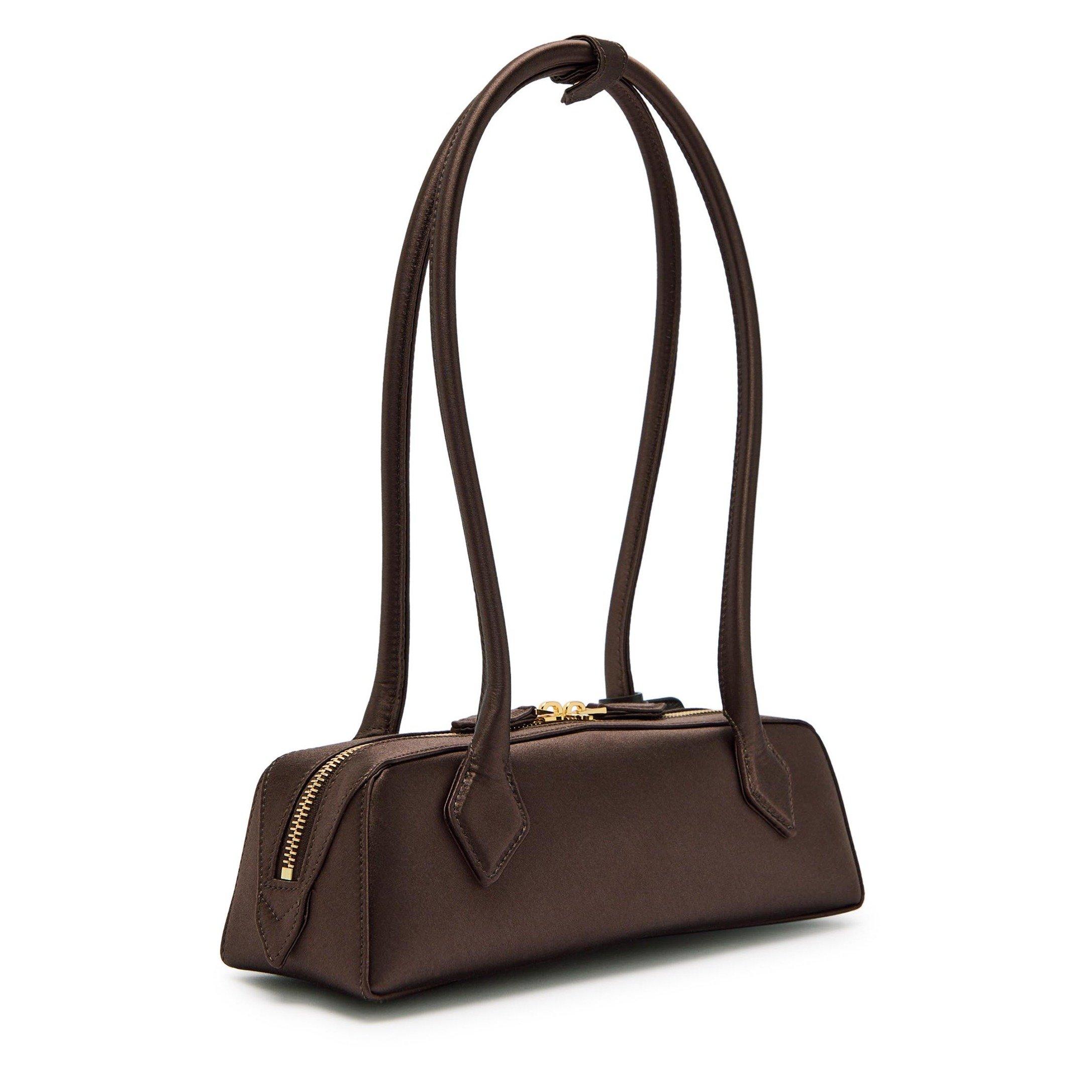 BROWN - Alaia - LE TECKEL SMALL SATIN - 2
