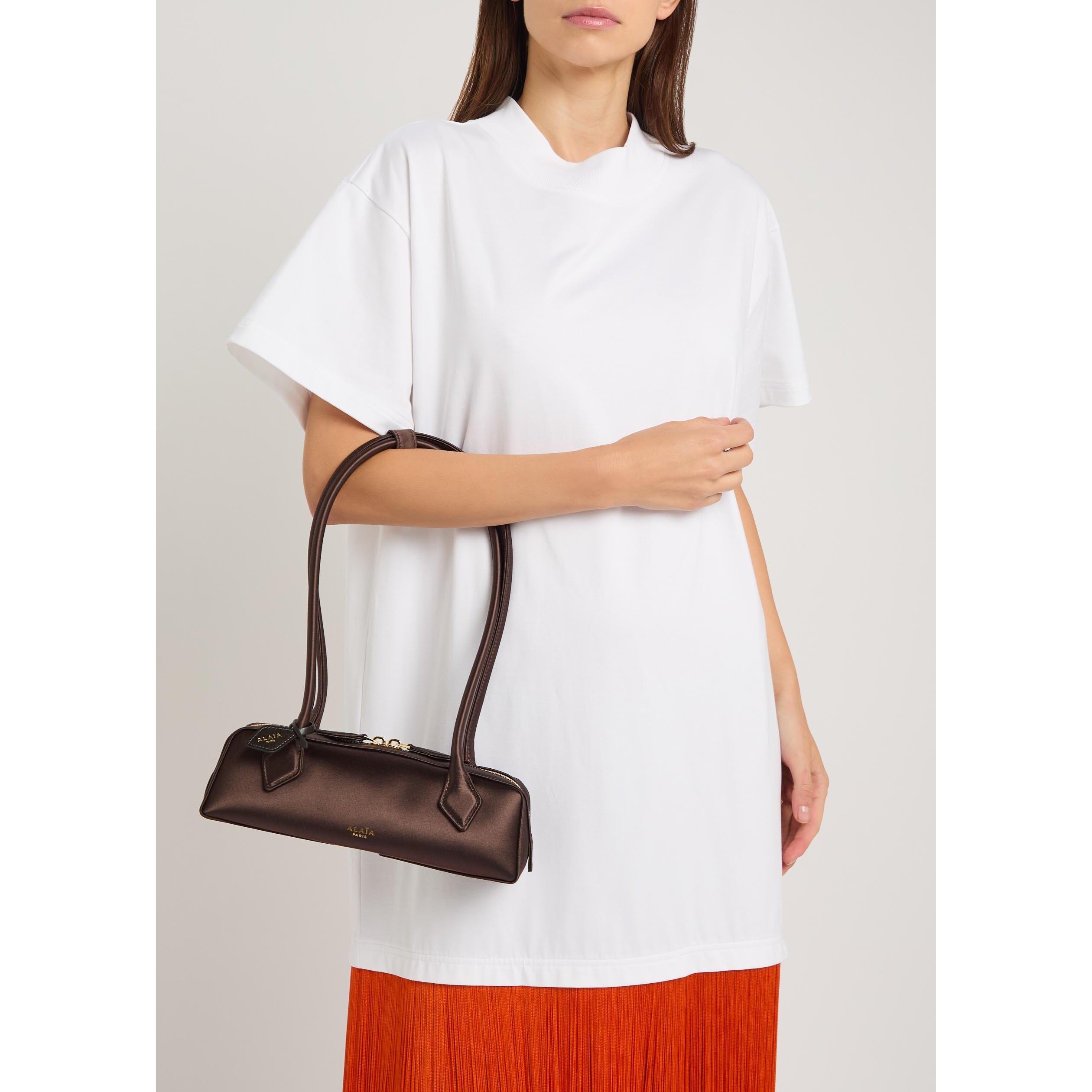 BROWN - Alaia - LE TECKEL SMALL SATIN - 3