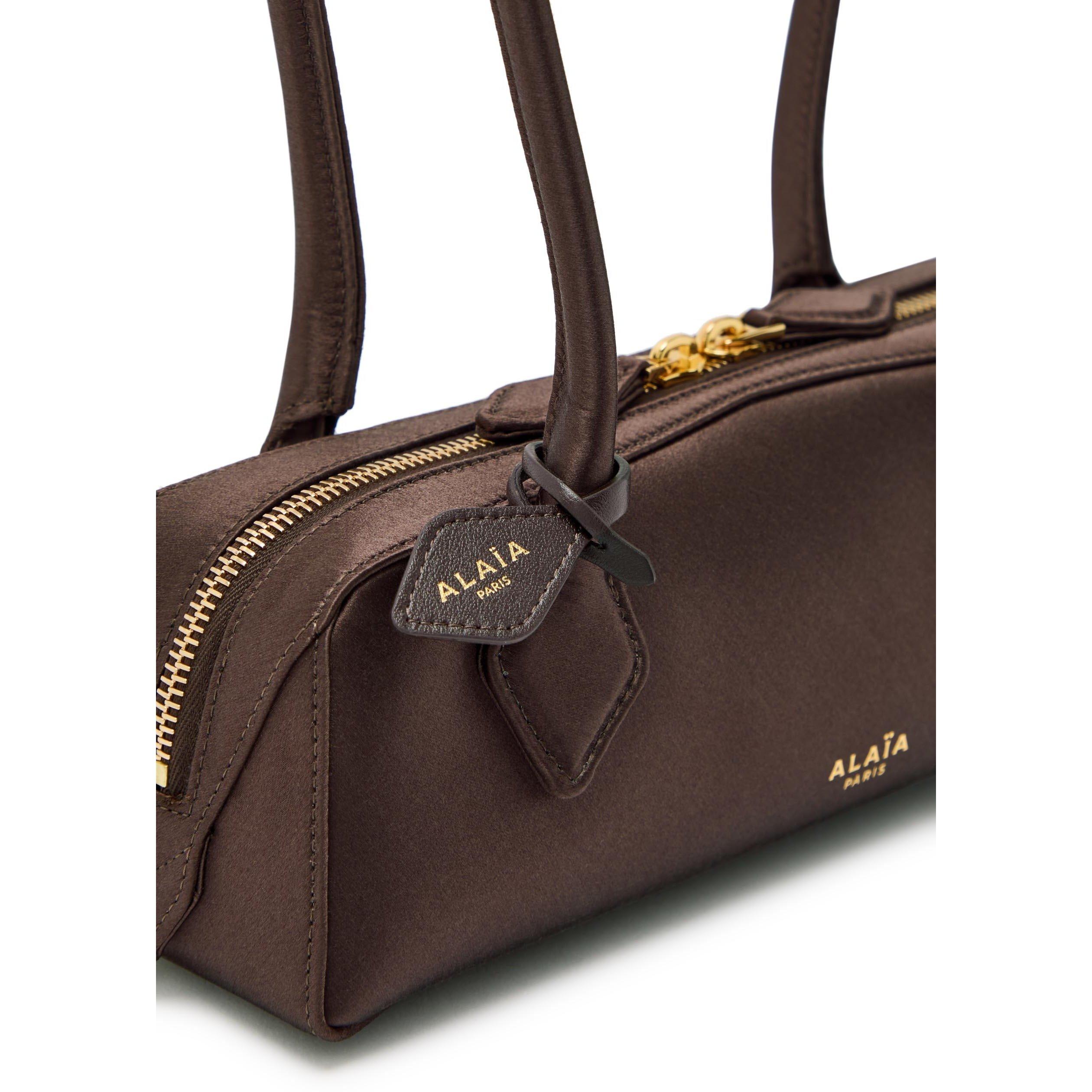 BROWN - Alaia - LE TECKEL SMALL SATIN - 4