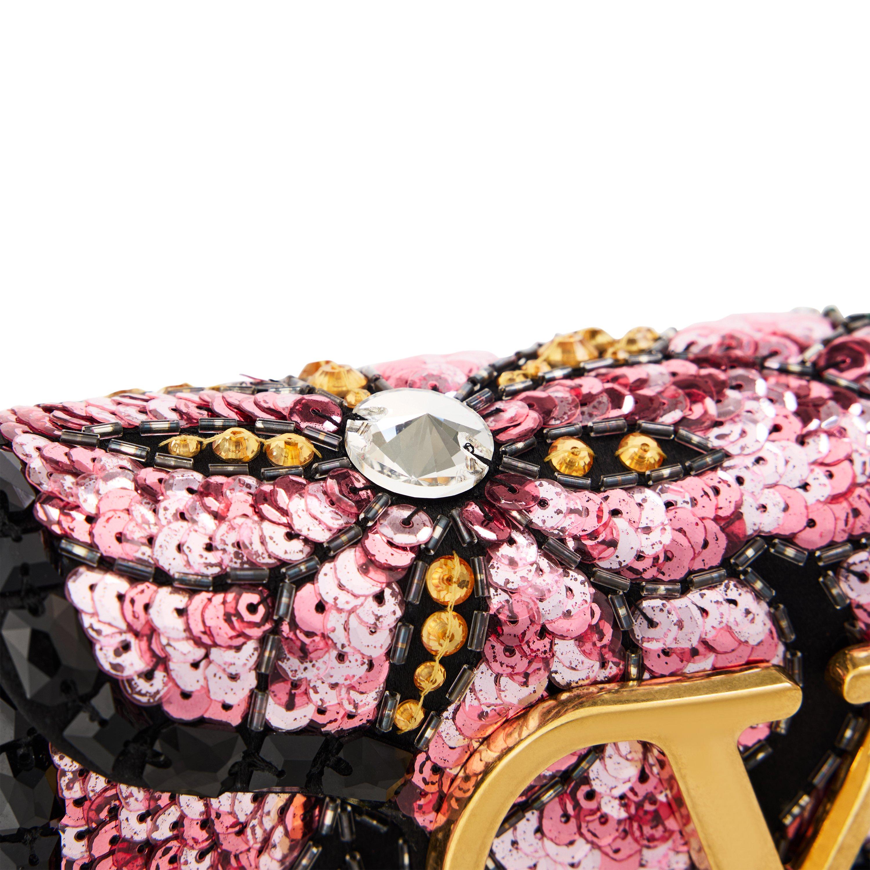 MULTICOLOURED - Valentino - Women's Sequins Fleur Small Silk Shoulder Bag - 3