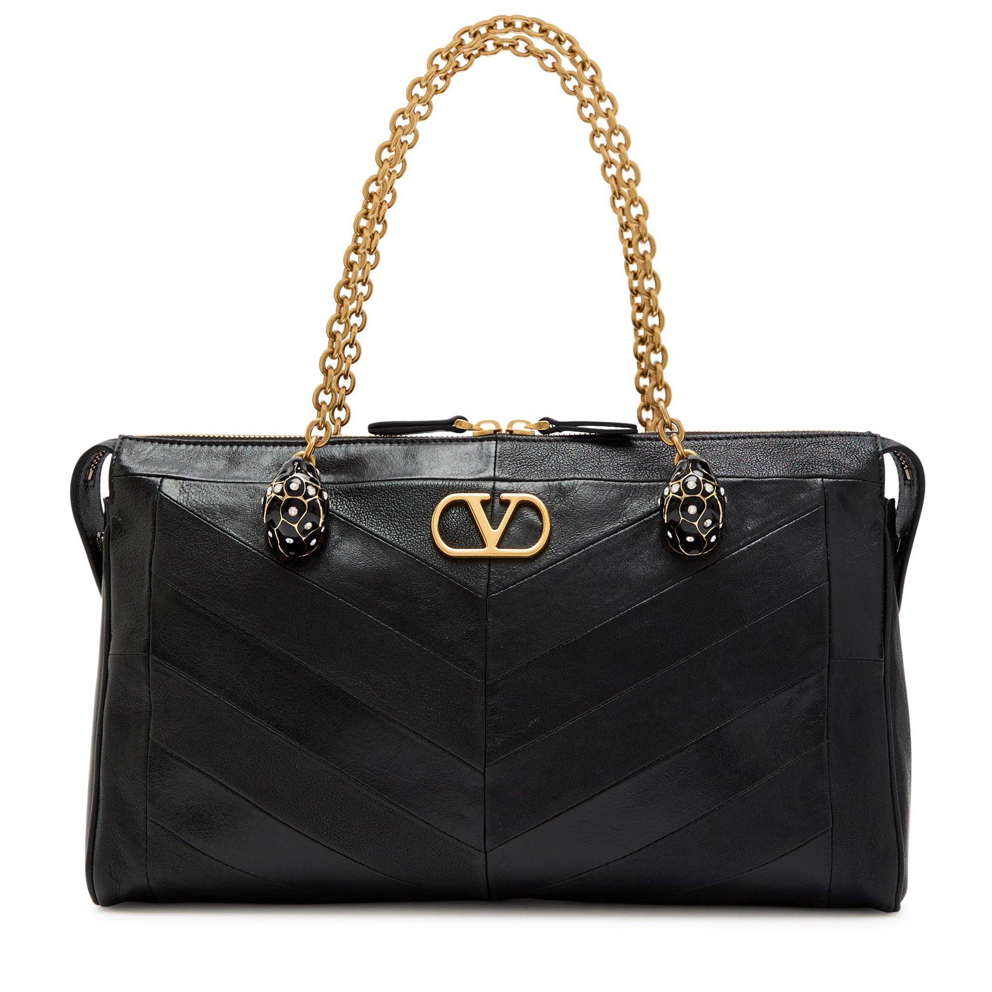 BLACK - Valentino - PANTHEA MEDIUM SHOULDER BAG - 1