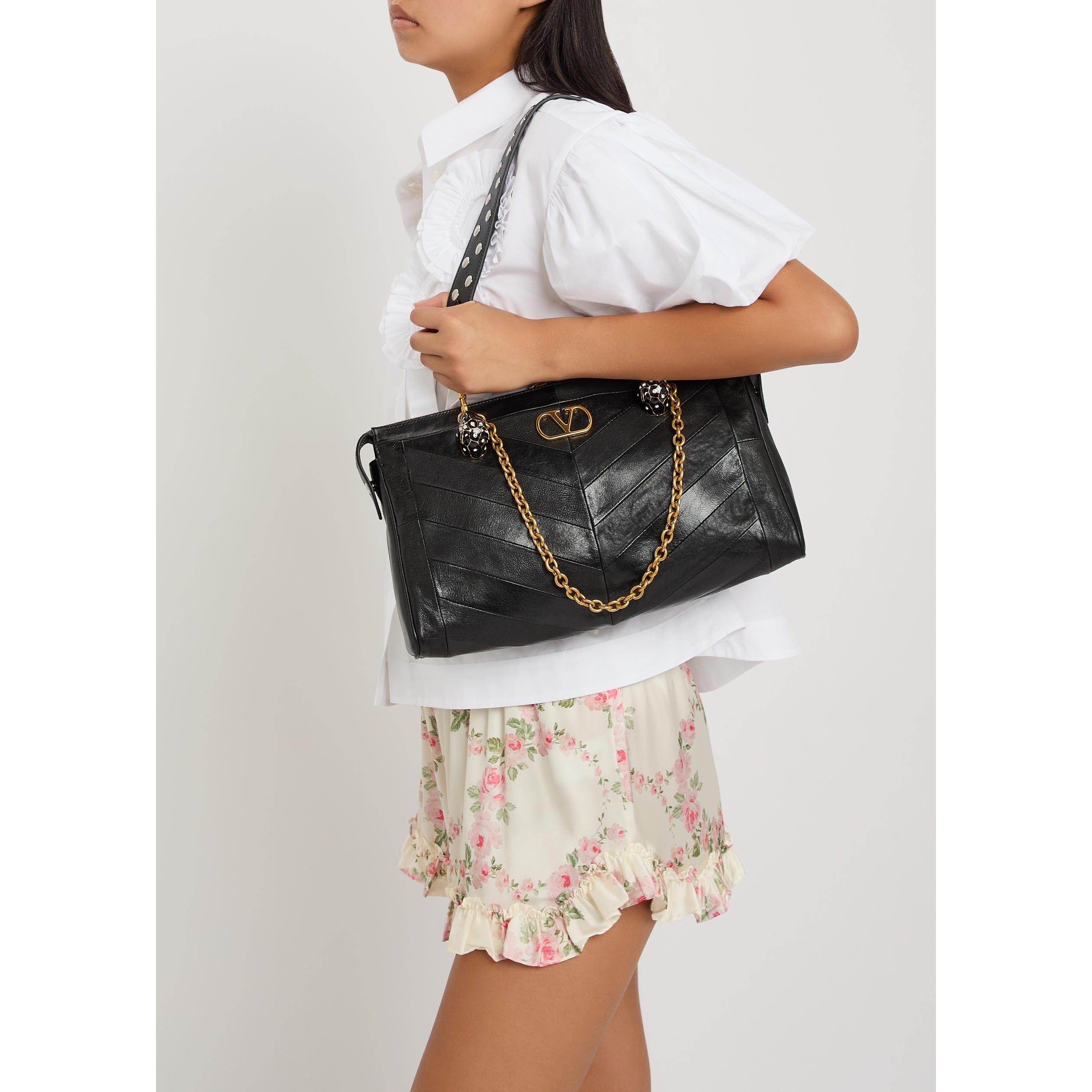 BLACK - Valentino - PANTHEA MEDIUM SHOULDER BAG - 6
