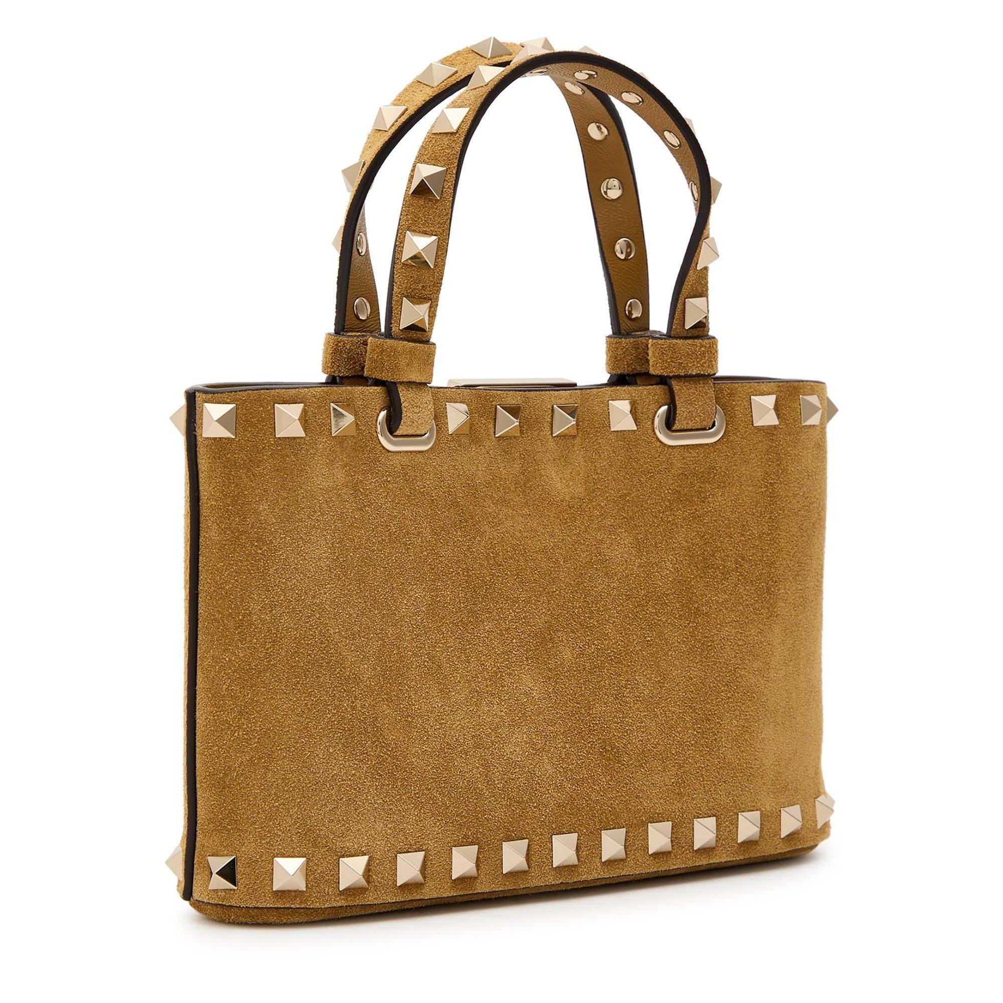 BEIGE - Valentino - Women's Rockstud Suede Mini Bag - 2