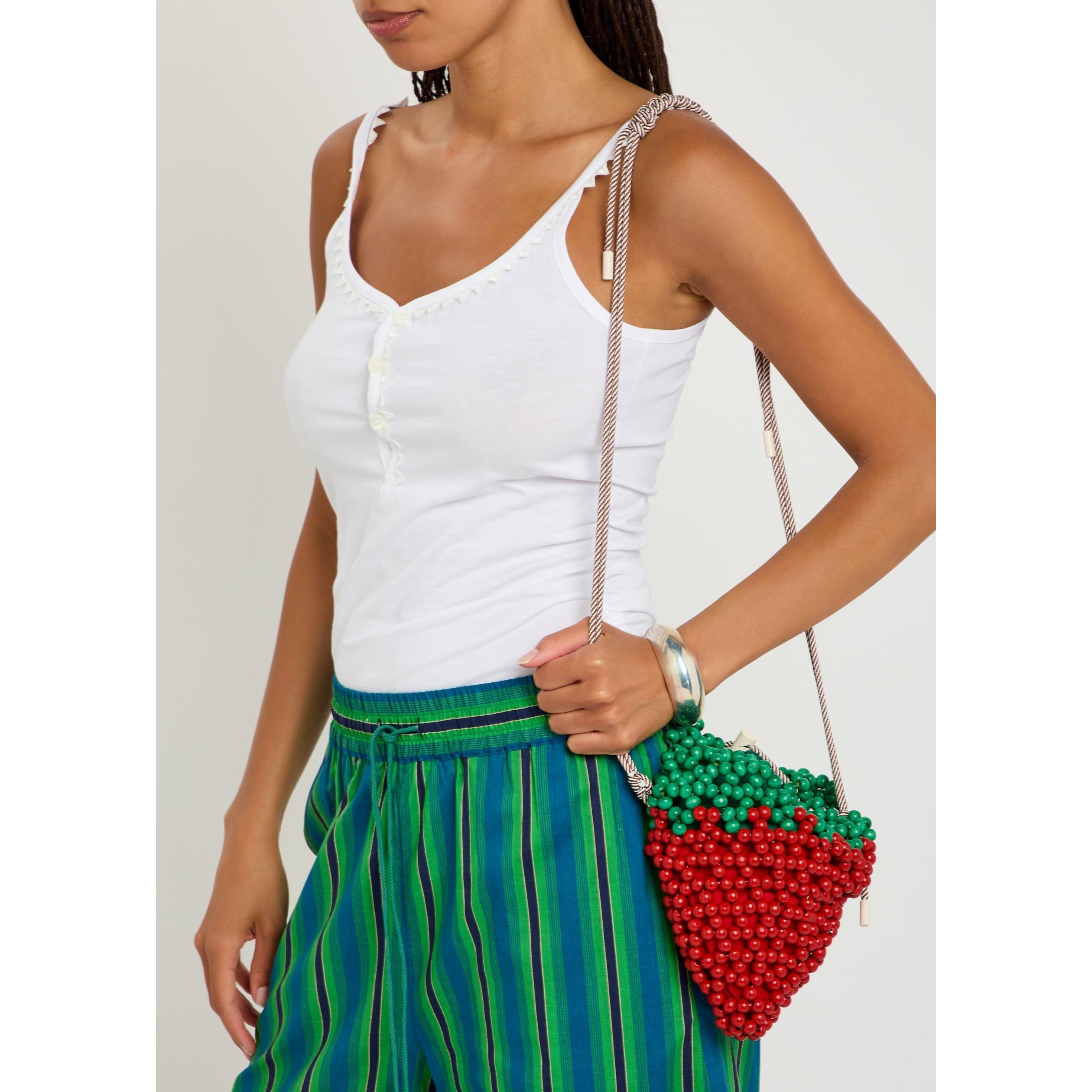 RED - Alemais - B WOOD BEAD STRAWBERRY MINI BA - 3