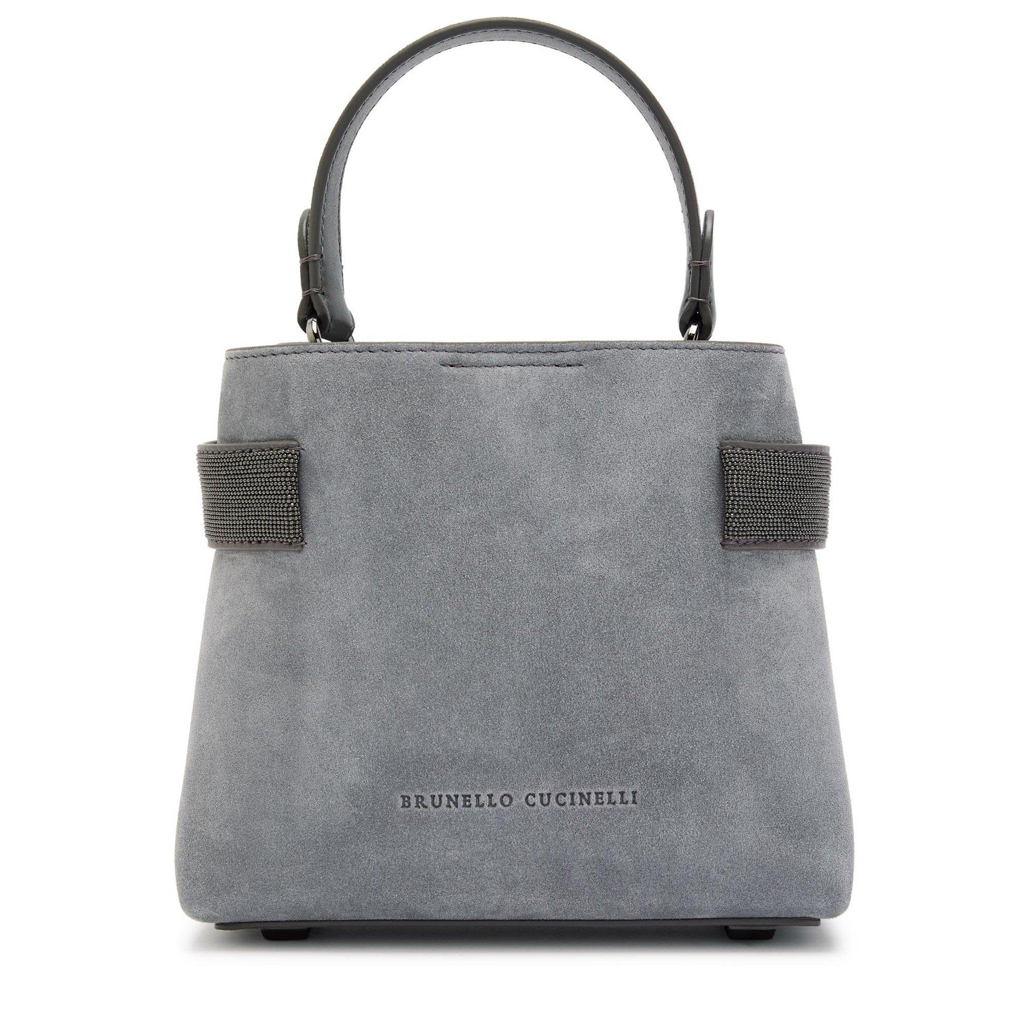 GREY - Brunello Cucinelli - SHOULDER-STRAP BAG - 1