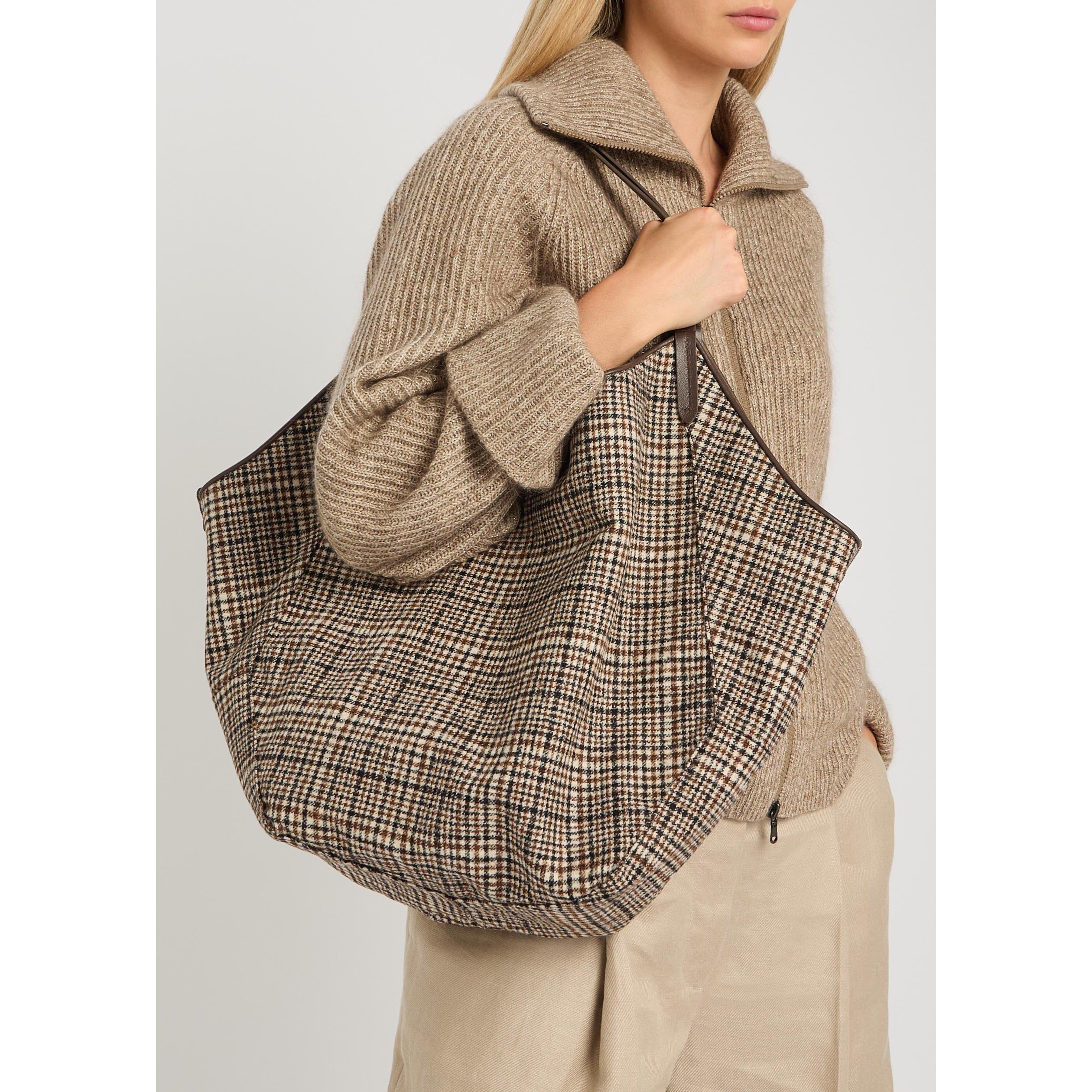 BEIGE AND OTHER - Brunello Cucinelli - REVERSIBLE TOTE - 6