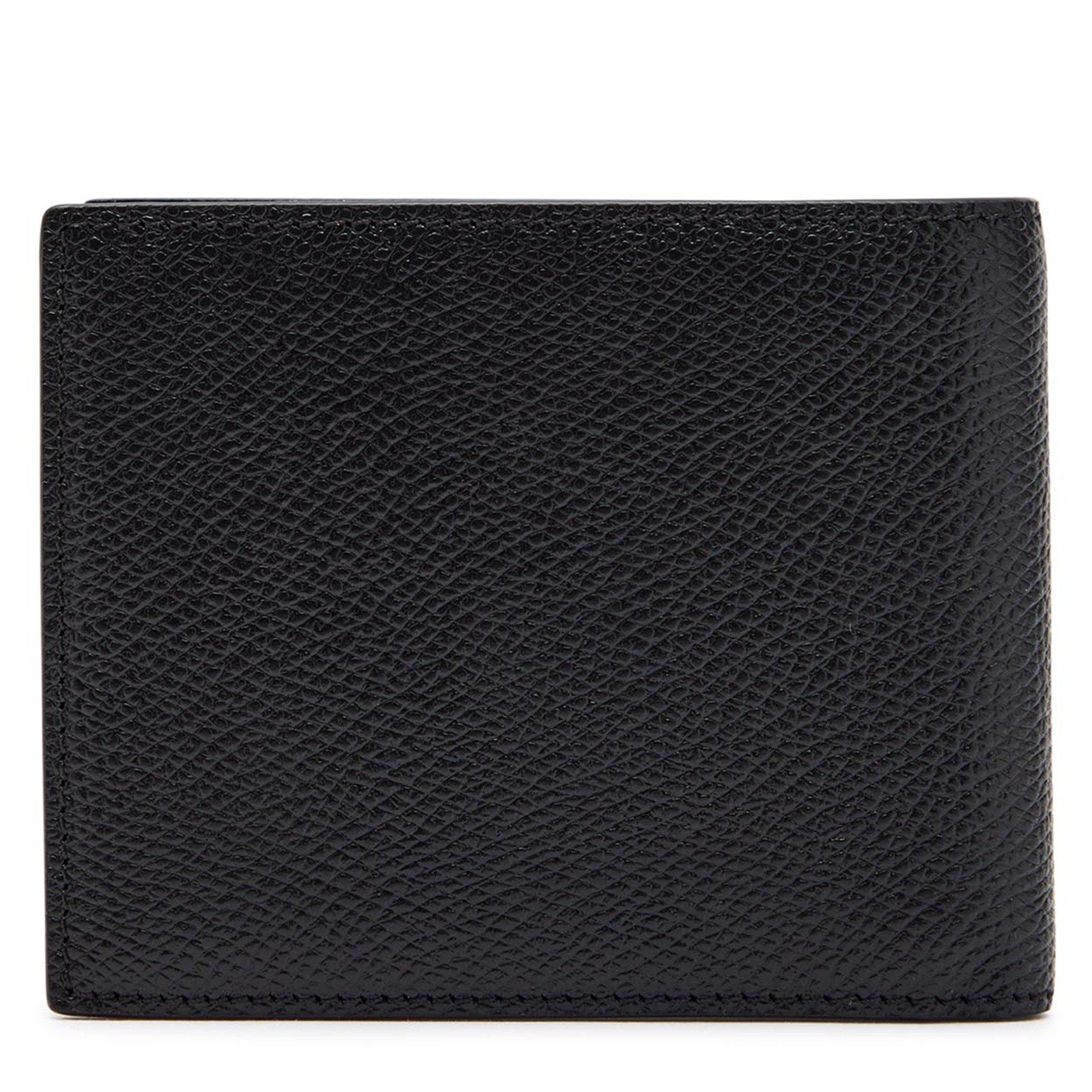 BLACK - Valentino - Men's Leather Billfold Wallet - 2