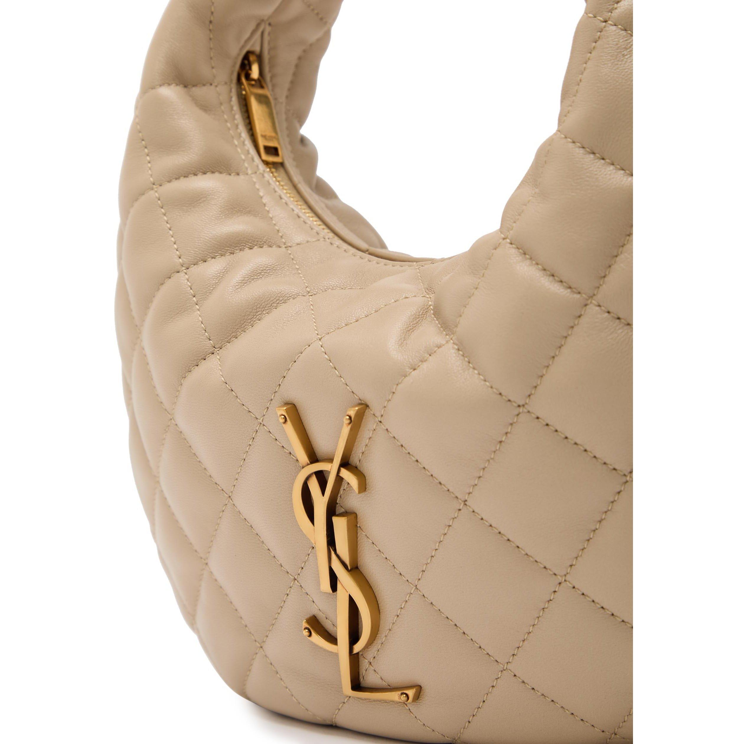 BEIGE - Saint Laurent - ICARINA QUILTED LEATHER MINI B - 4