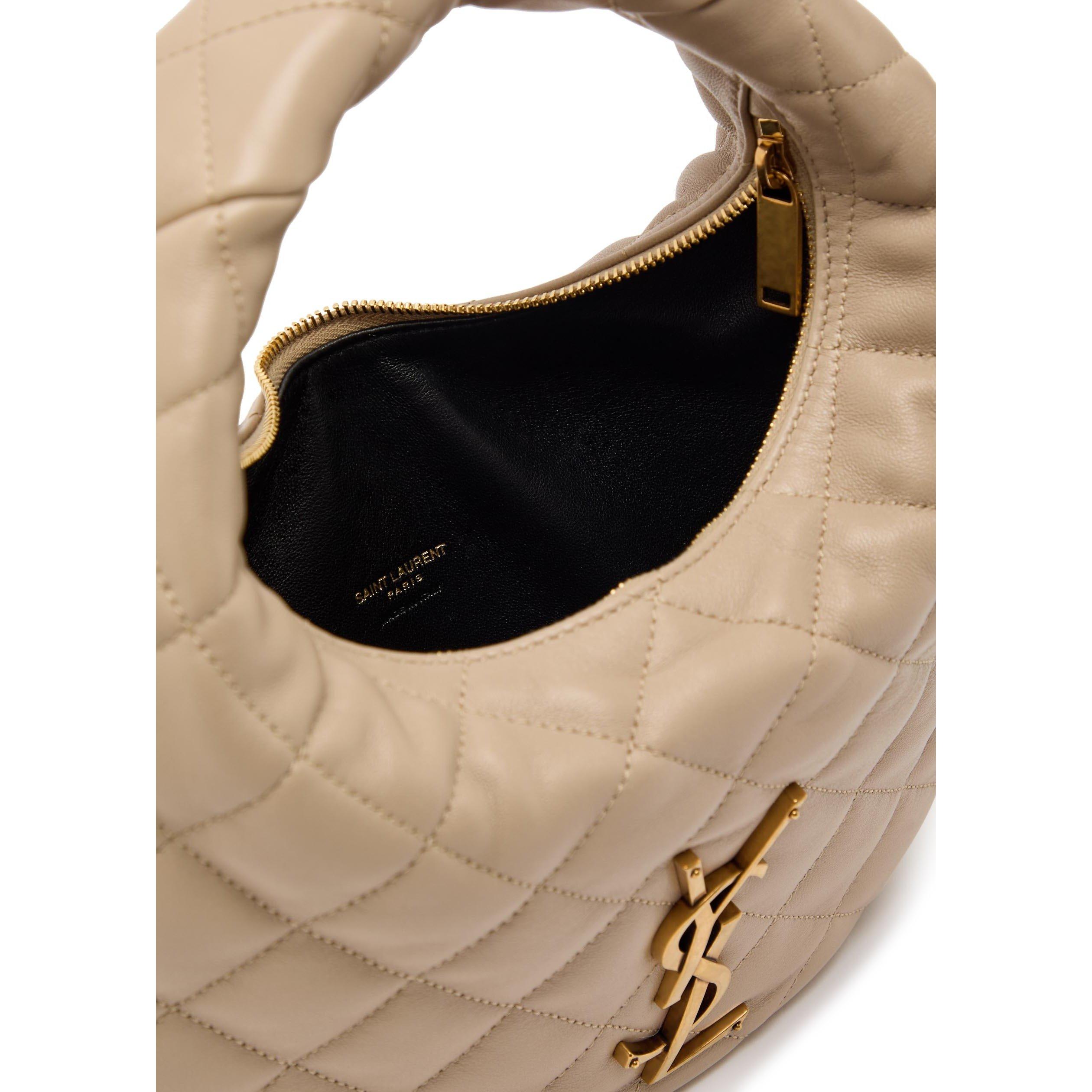 BEIGE - Saint Laurent - ICARINA QUILTED LEATHER MINI B - 5