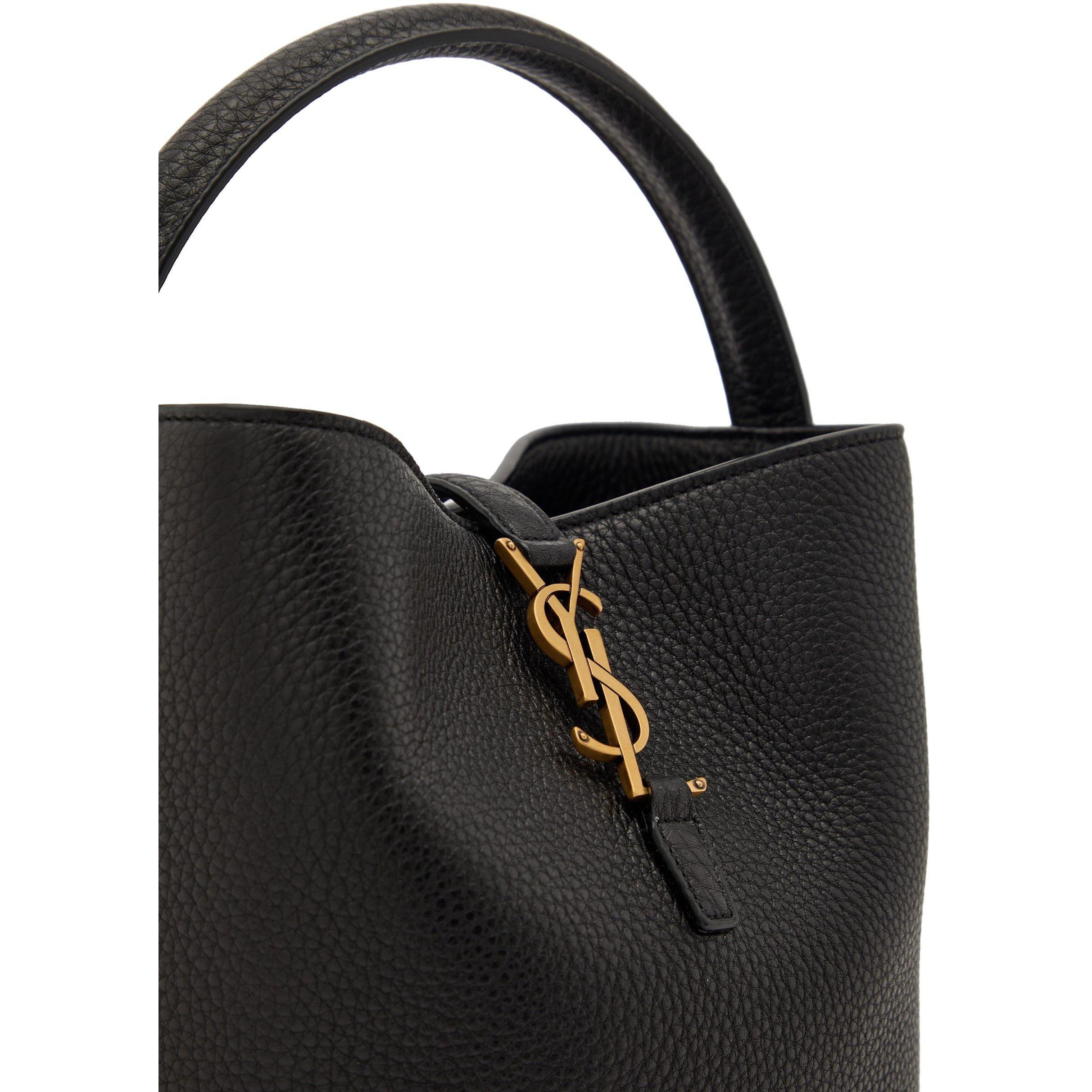 BLACK - Saint Laurent - LE 37 SMALL BUCKET BAG - 4
