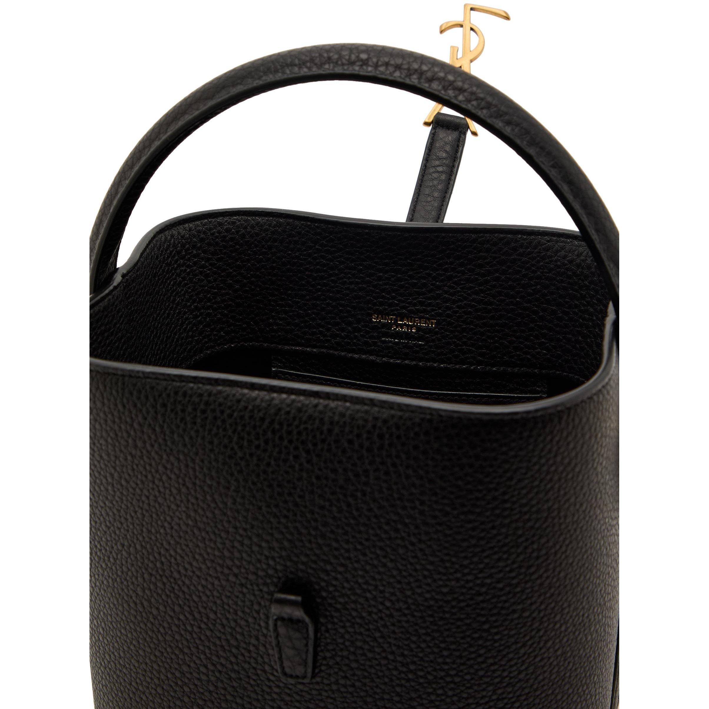 BLACK - Saint Laurent - LE 37 SMALL BUCKET BAG - 5