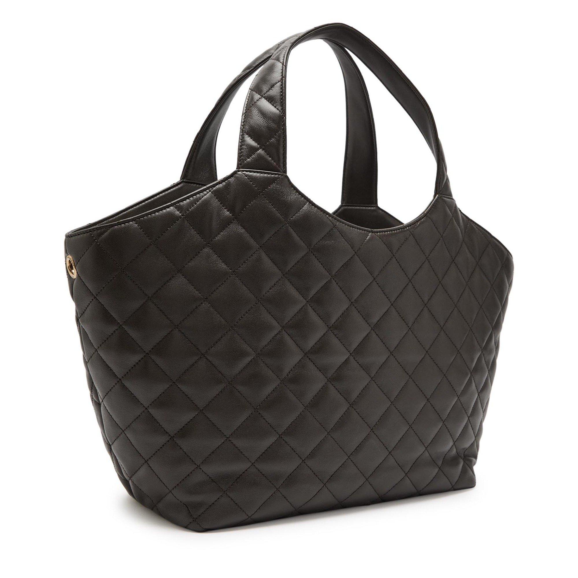 CHOCOLATE - Saint Laurent - ICARE M QUILTED SHOPPER - 2