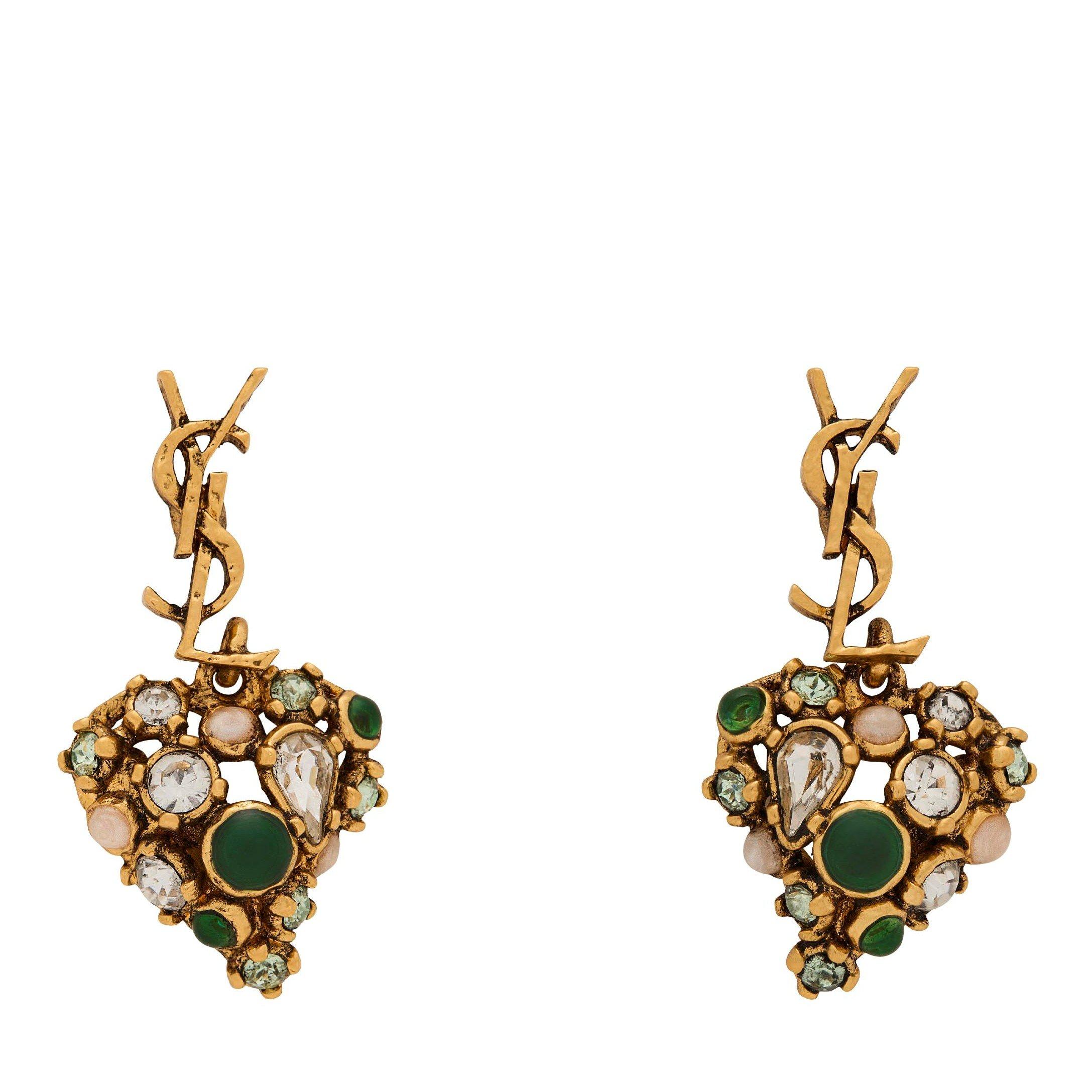 GOLD AND OTHER - Saint Laurent - CASSANDRE PAMPILL YSL EARRINGS - 1