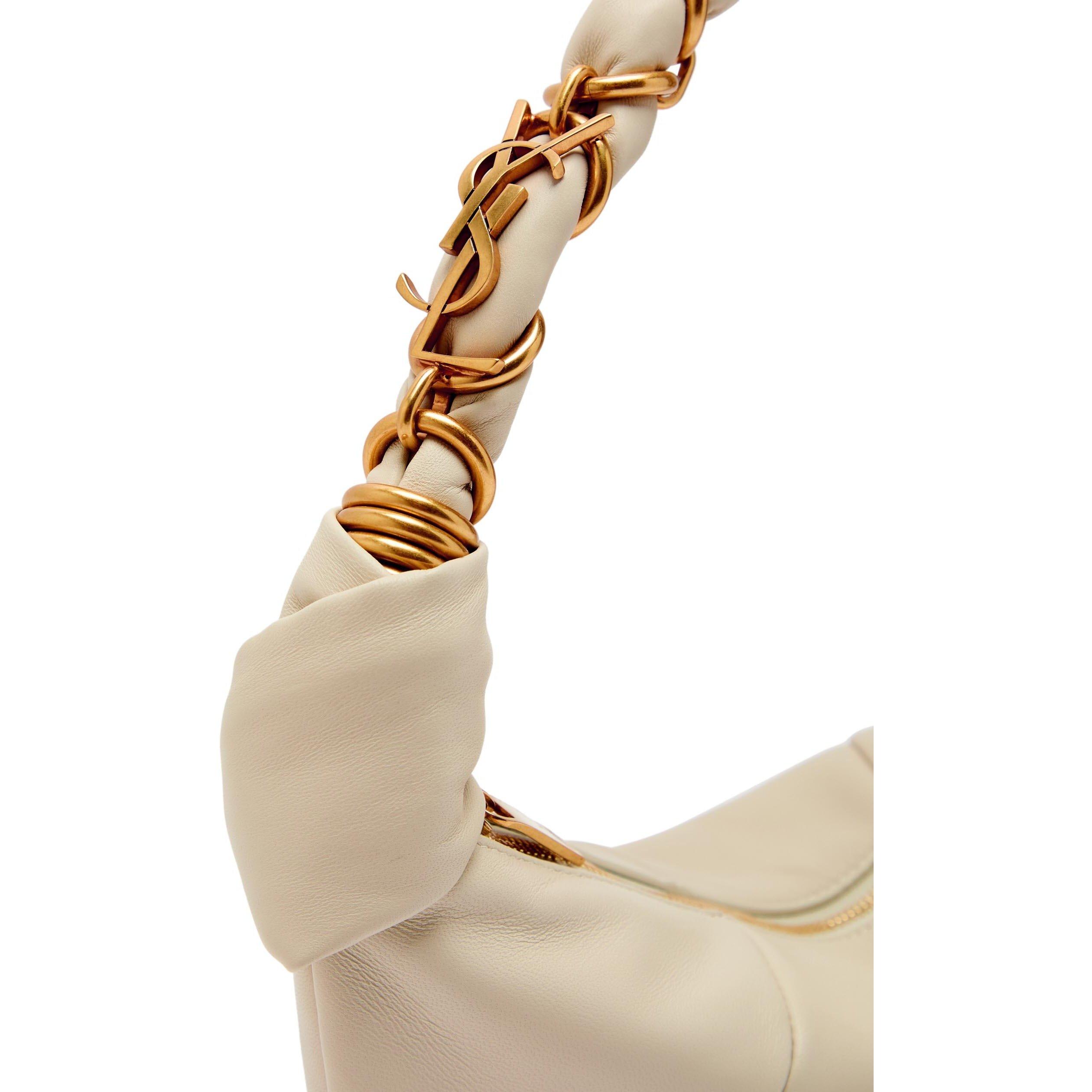 CREAM - Saint Laurent - Women's Rope Leather Mini Bag - 4