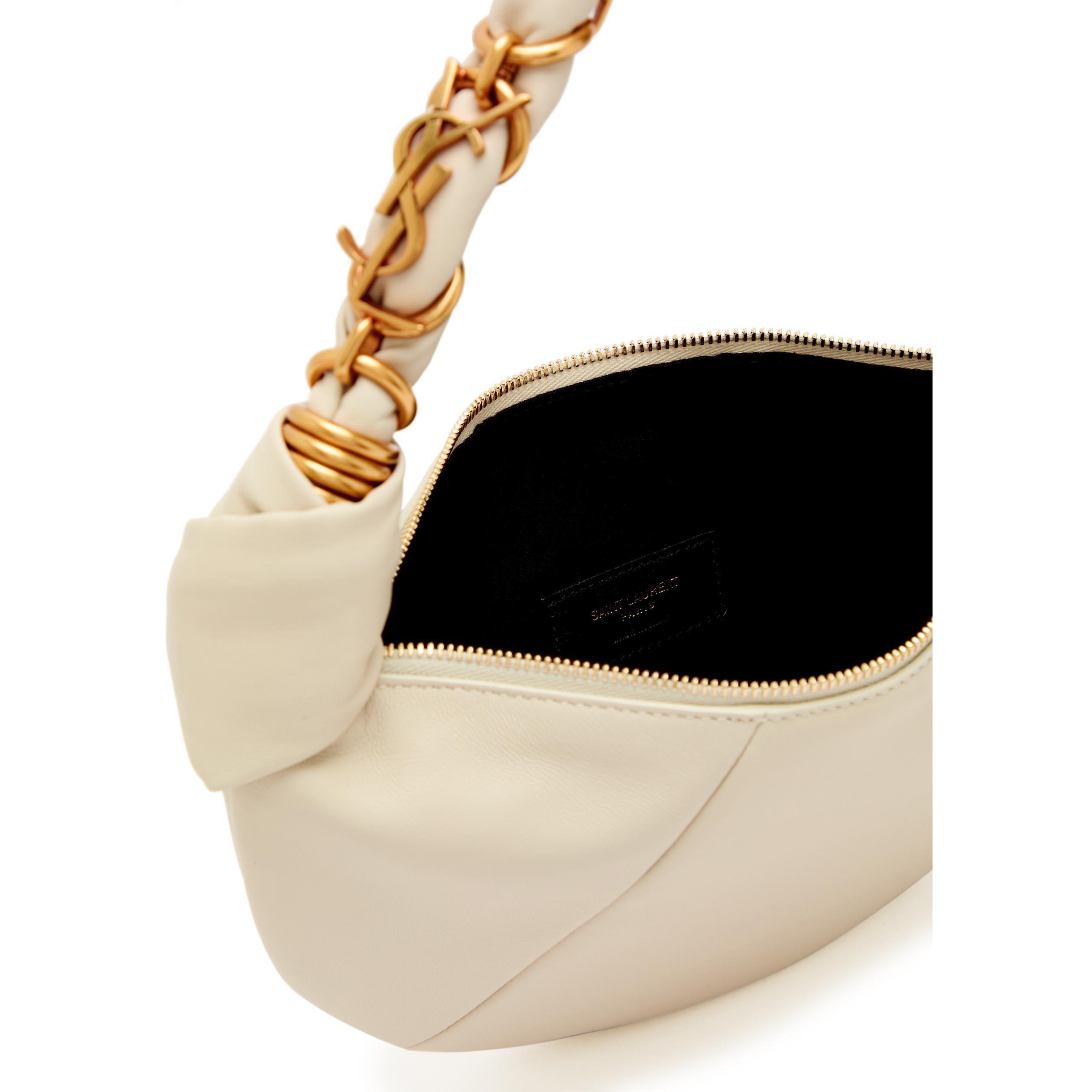 CREAM - Saint Laurent - Women's Rope Leather Mini Bag - 5
